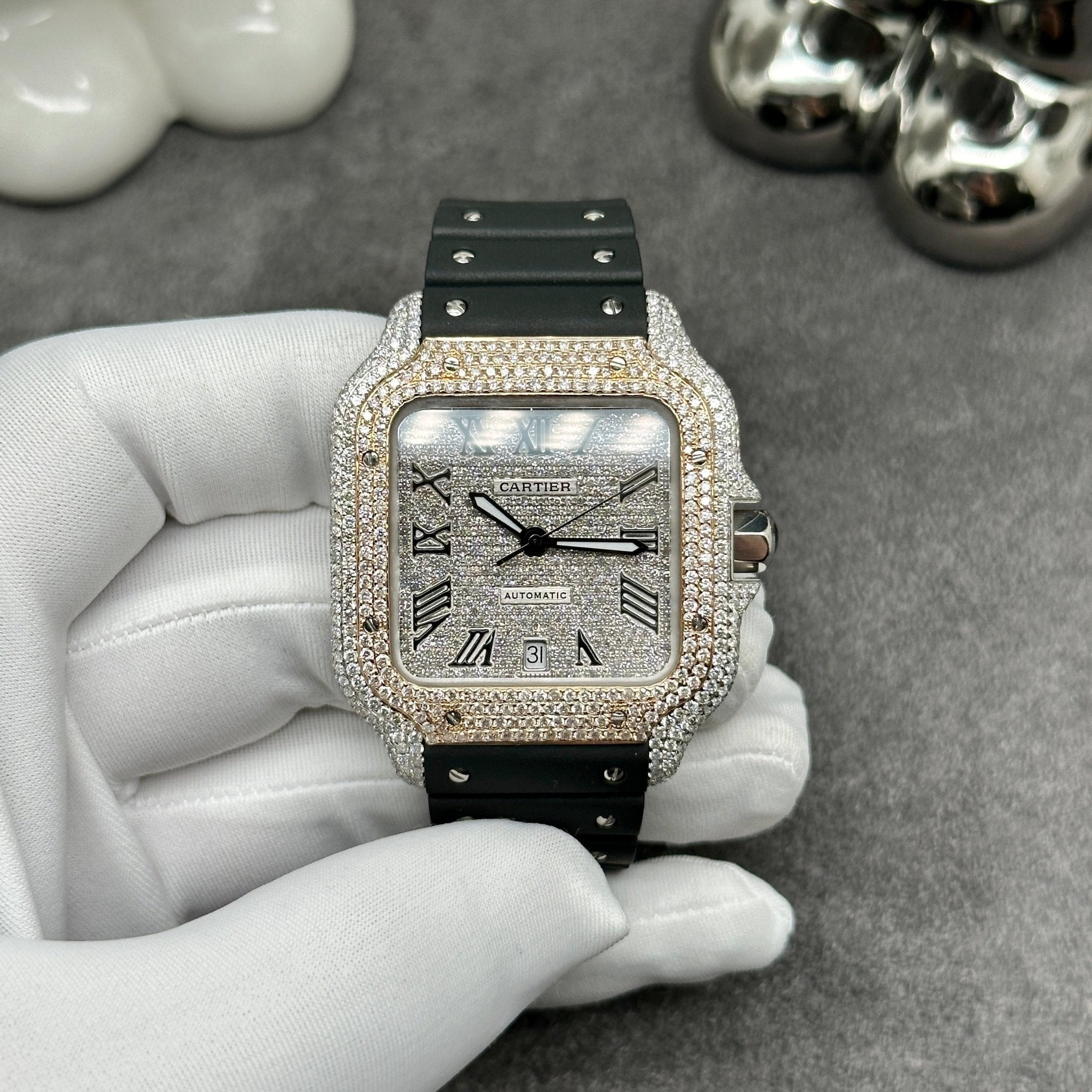 Customised Cartier Santos XL - Superior Stirling