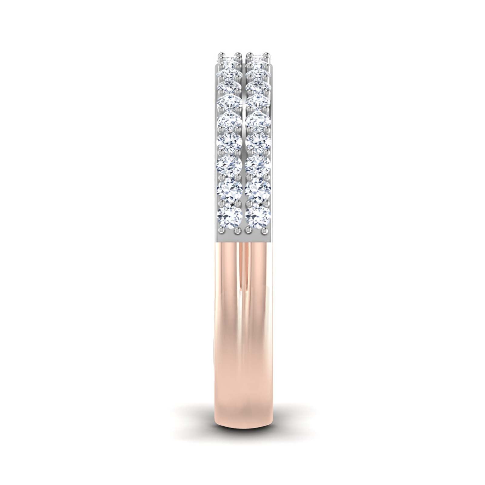 Stropez - Diamond Eternity Ring - Rose Gold - Superior Stirling