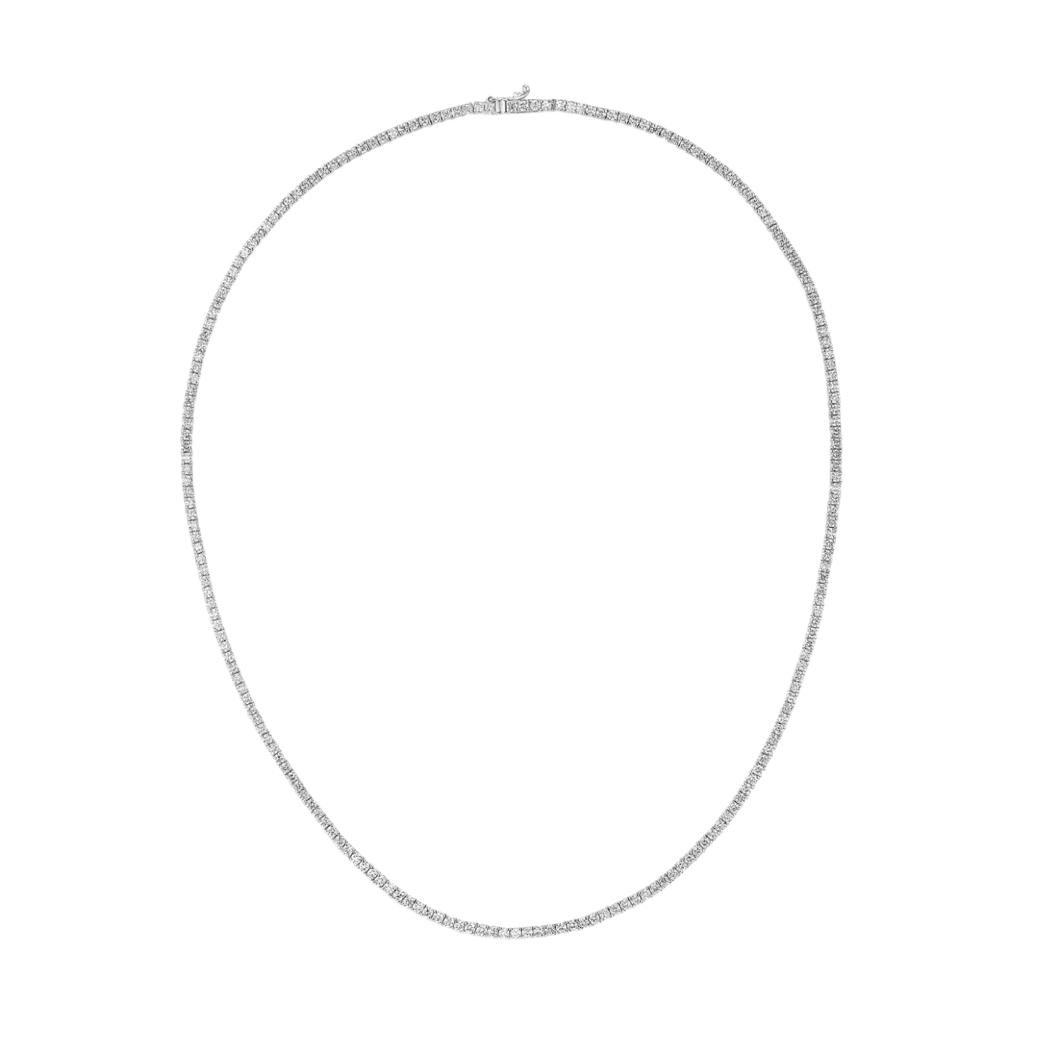 1MM Diamond Tennis Chain | White Gold - Superior Stirling
