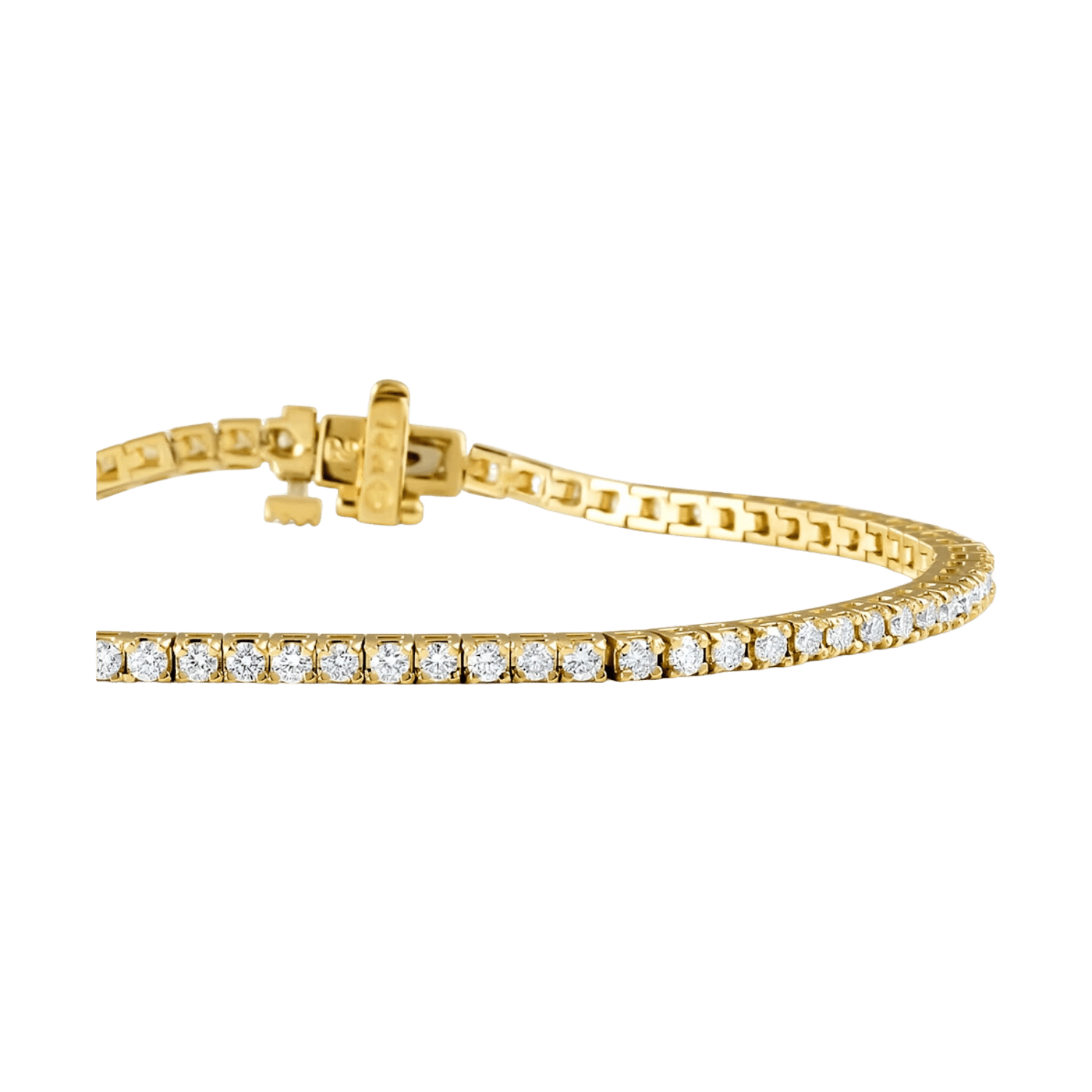 1MM Tennis Bracelet | Yellow Gold - Superior Stirling