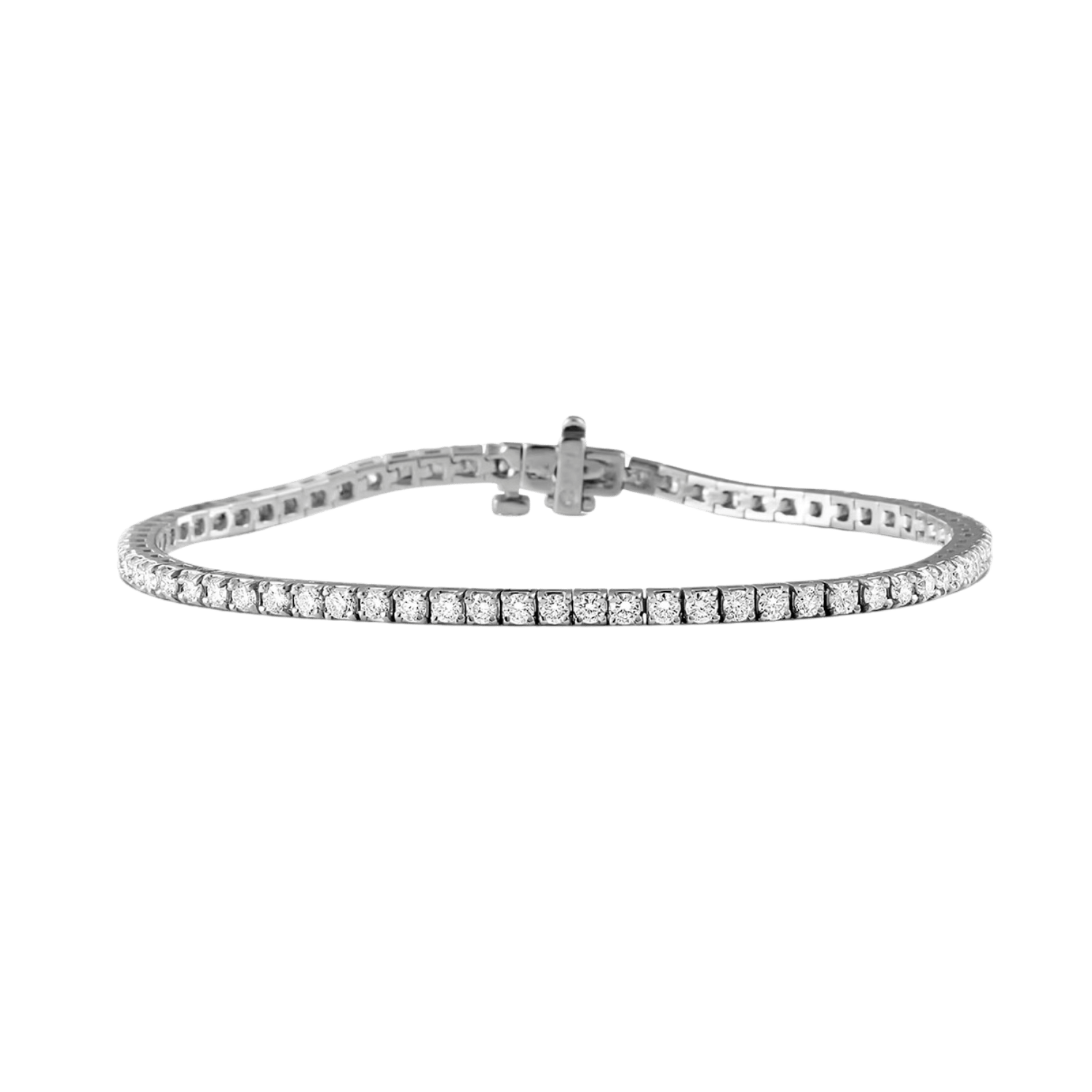 2MM Tennis Bracelet | White Gold - Superior Stirling