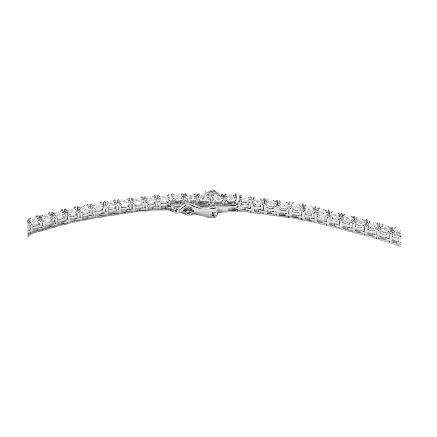 3MM Diamond Tennis Chain | White Gold - Superior Stirling
