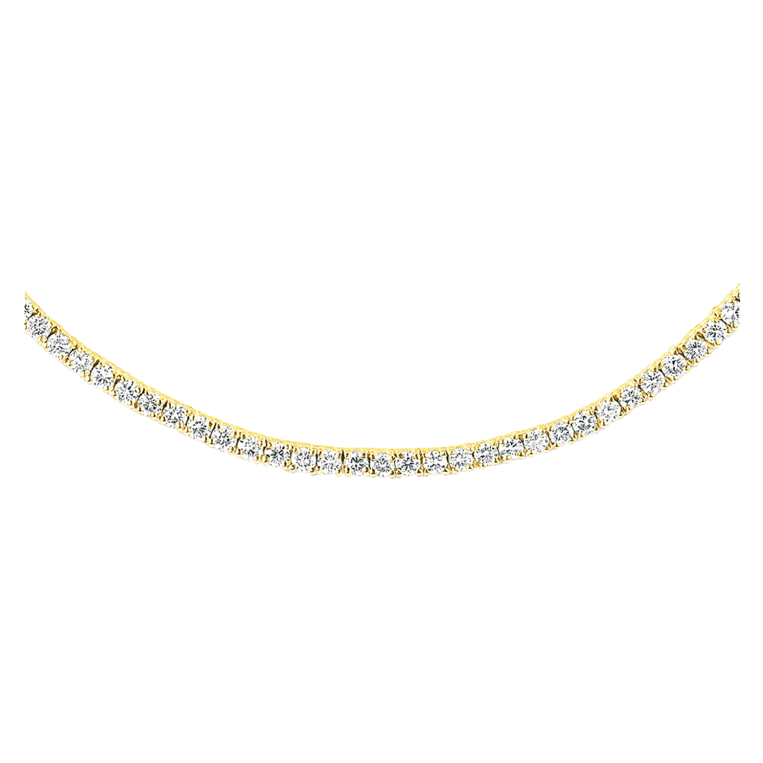 3MM Diamond Tennis Chain | Yellow Gold - Superior Stirling