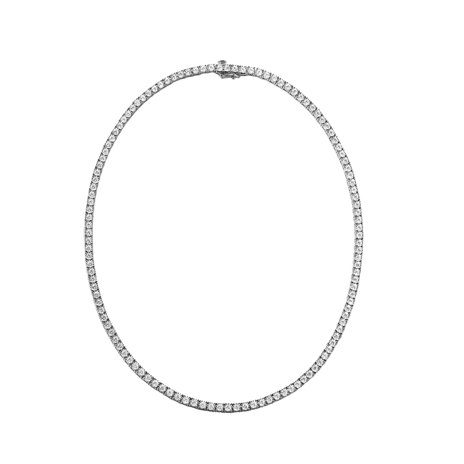 5MM Diamond Tennis Chain | White Gold - Superior Stirling