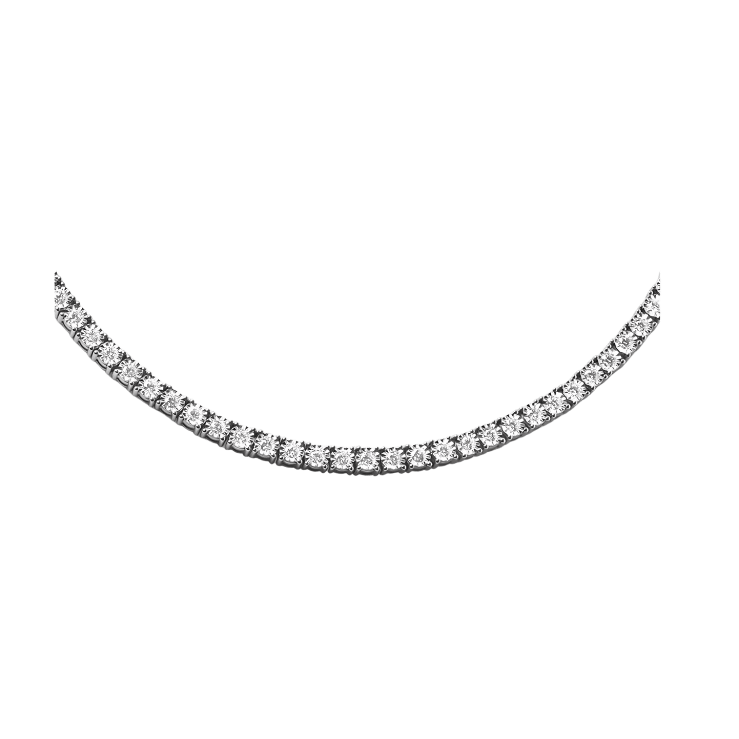 5MM Diamond Tennis Chain | White Gold - Superior Stirling