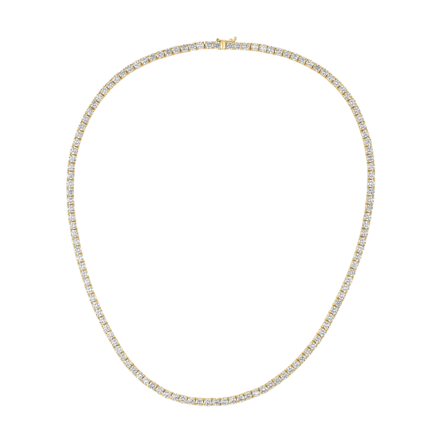 5MM Diamond Tennis Chain | Yellow Gold - Superior Stirling