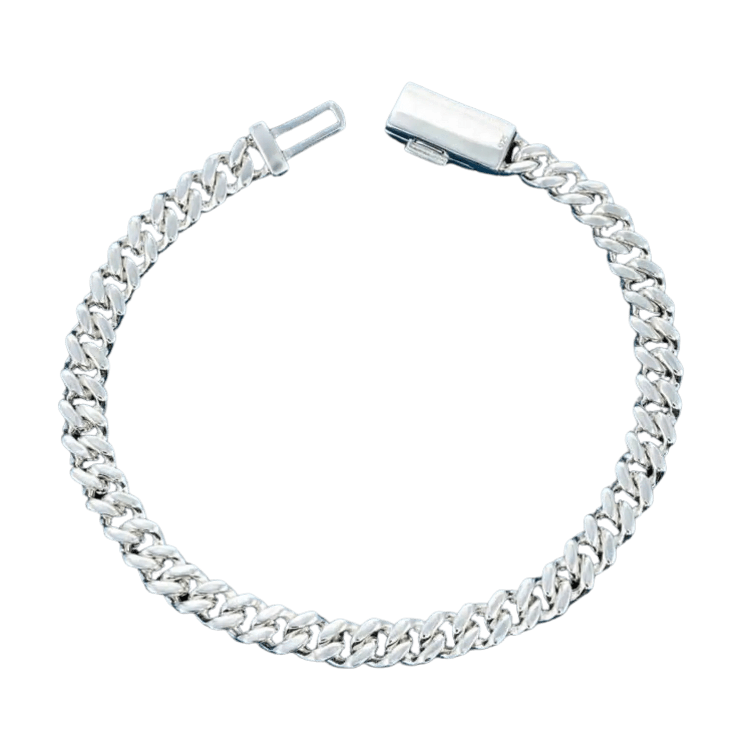 6MM Diamond Miami Cuban Link Bracelet | White Gold - Superior Stirling