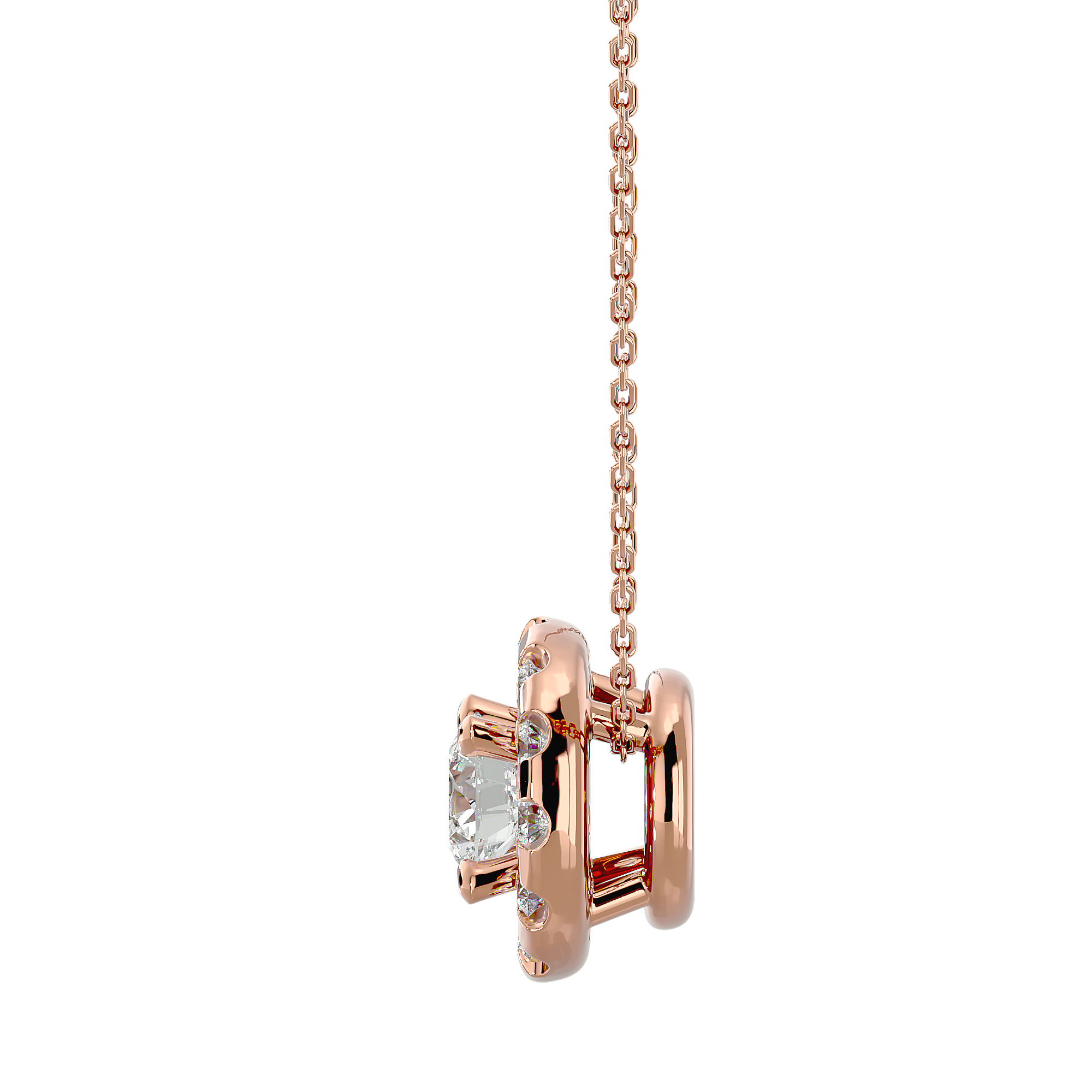 Montrose - Diamond Pendant - Rose Gold