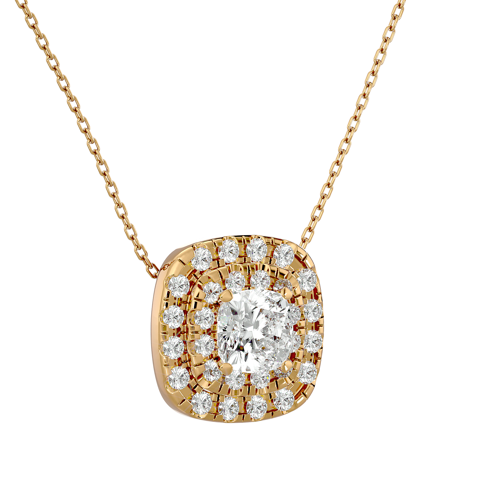 Artel - Diamond Pendant - Yellow Gold - Superior Stirling