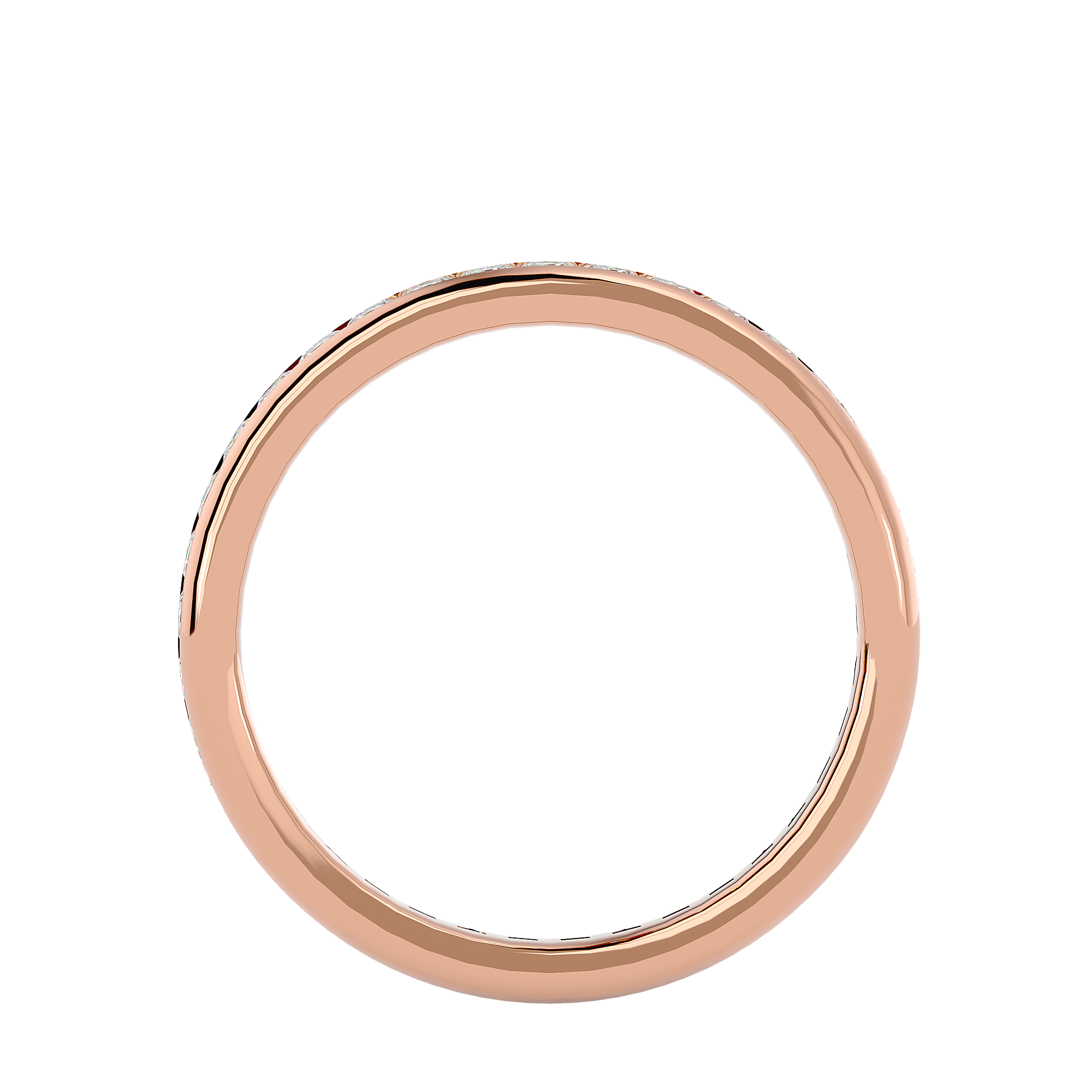 Ash - Diamond Eternity Ring - Rose Gold - Superior Stirling