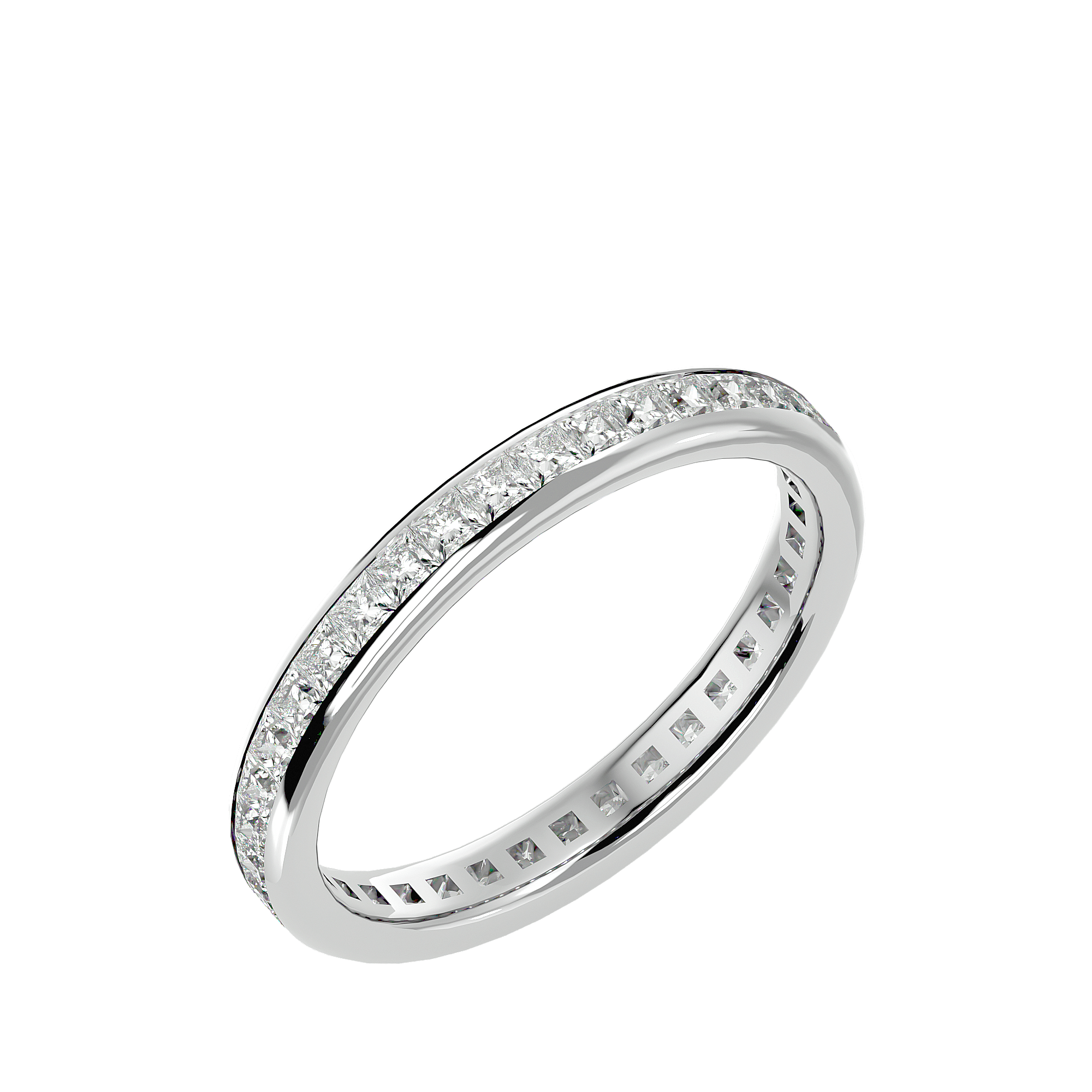 Ash - Diamond Eternity Ring - White Gold - Superior Stirling