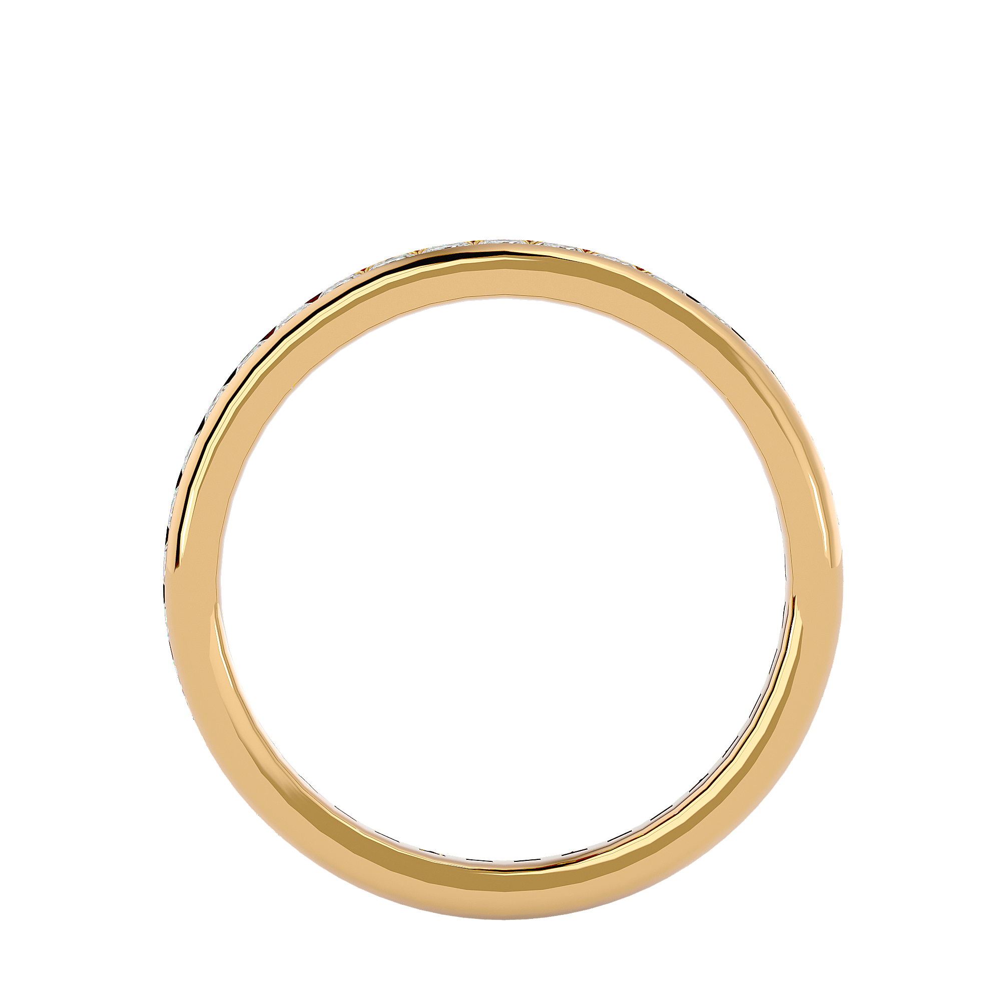 Ash - Diamond Eternity Ring - Yellow Gold - Superior Stirling