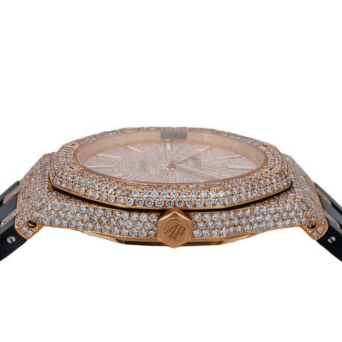 Audemars Piguet Royal Oak Offshore 15400OR Diamond Pave Set - Superior Stirling