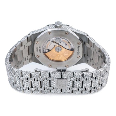 Audemars Piguet Royal Oak Selfwinding 15400ST 41MM Diamond Pave Set - Superior Stirling