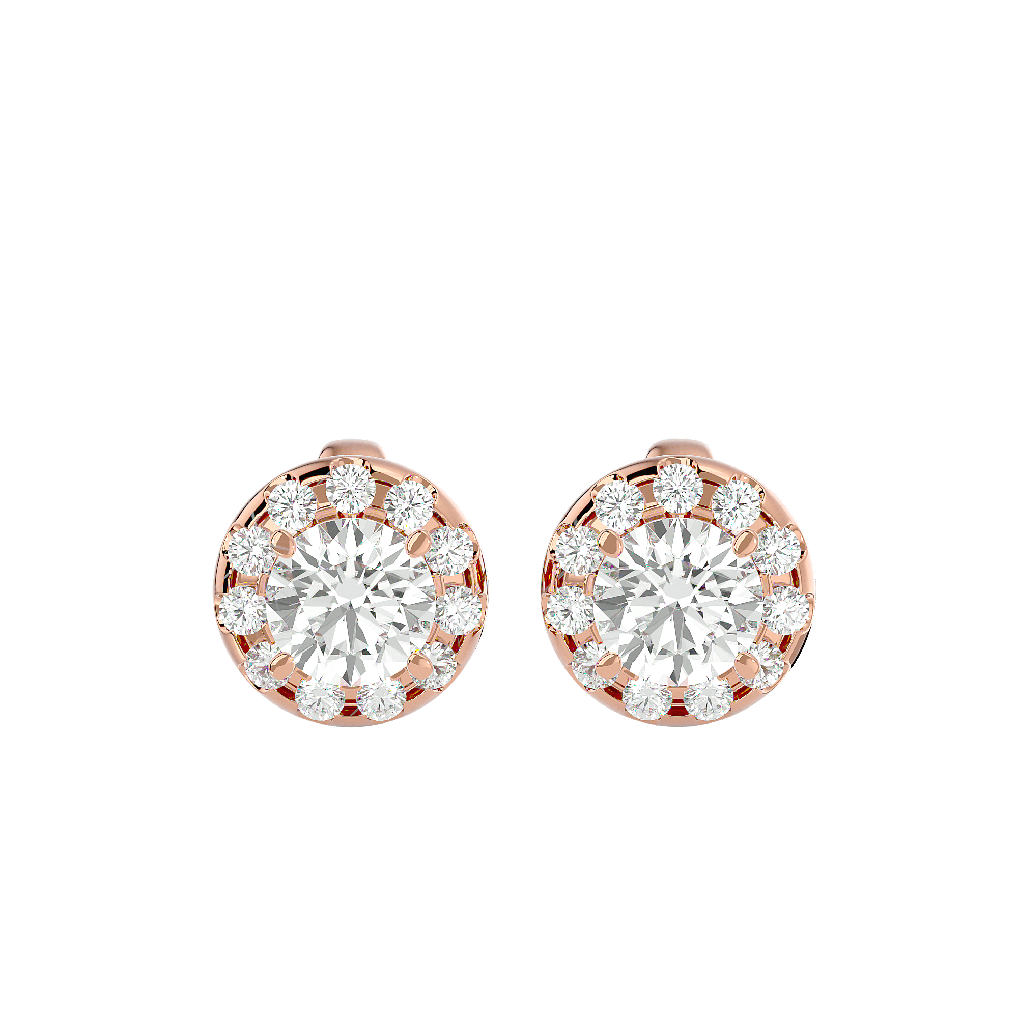 Bavard - Diamond Earrings - Rose Gold - Superior Stirling