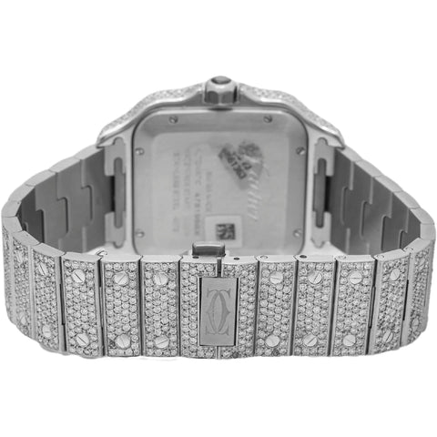 Cartier Santos WSSA0029 Diamond Pave Set - Superior Stirling