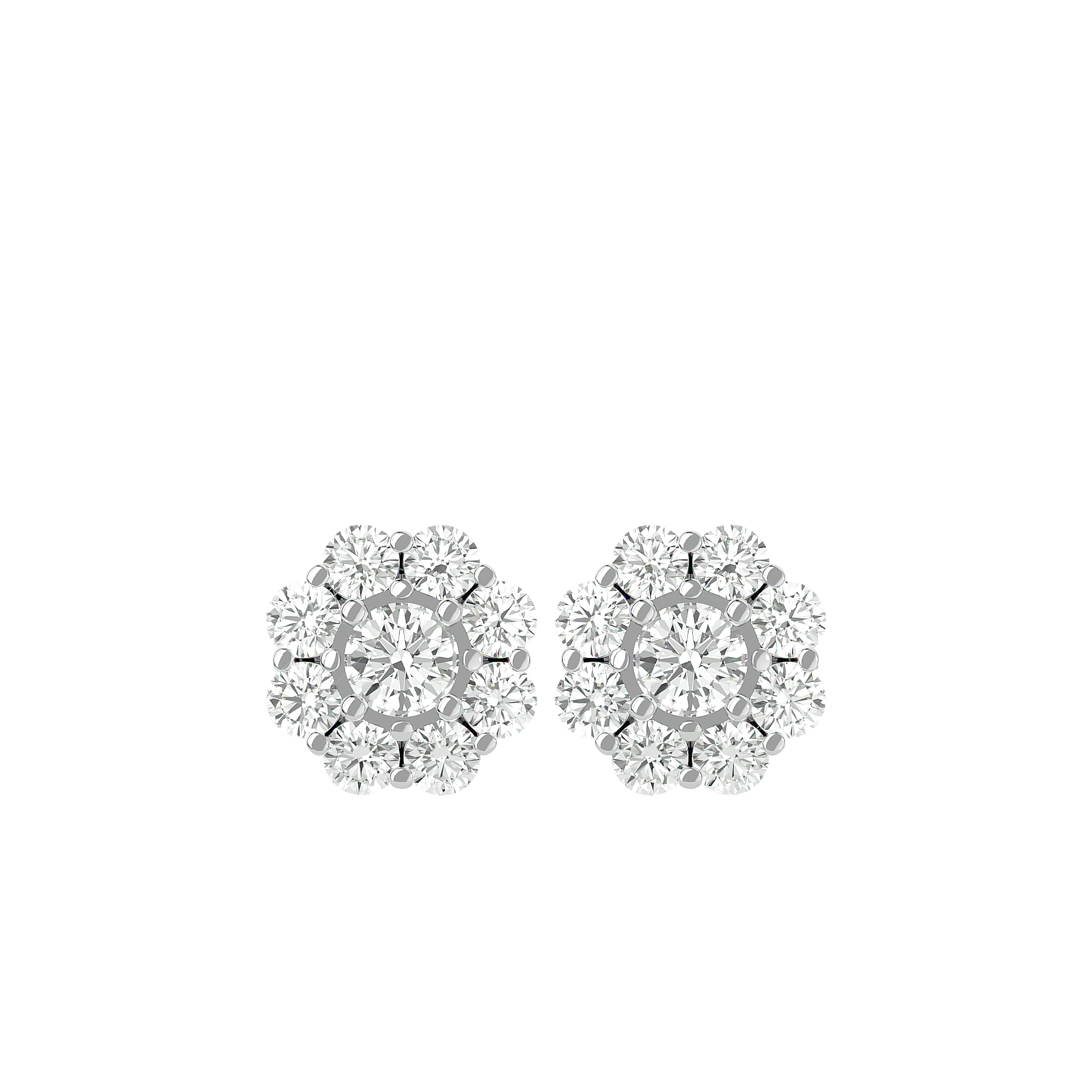 Chespin - Diamond Earrings - White Gold - Superior Stirling