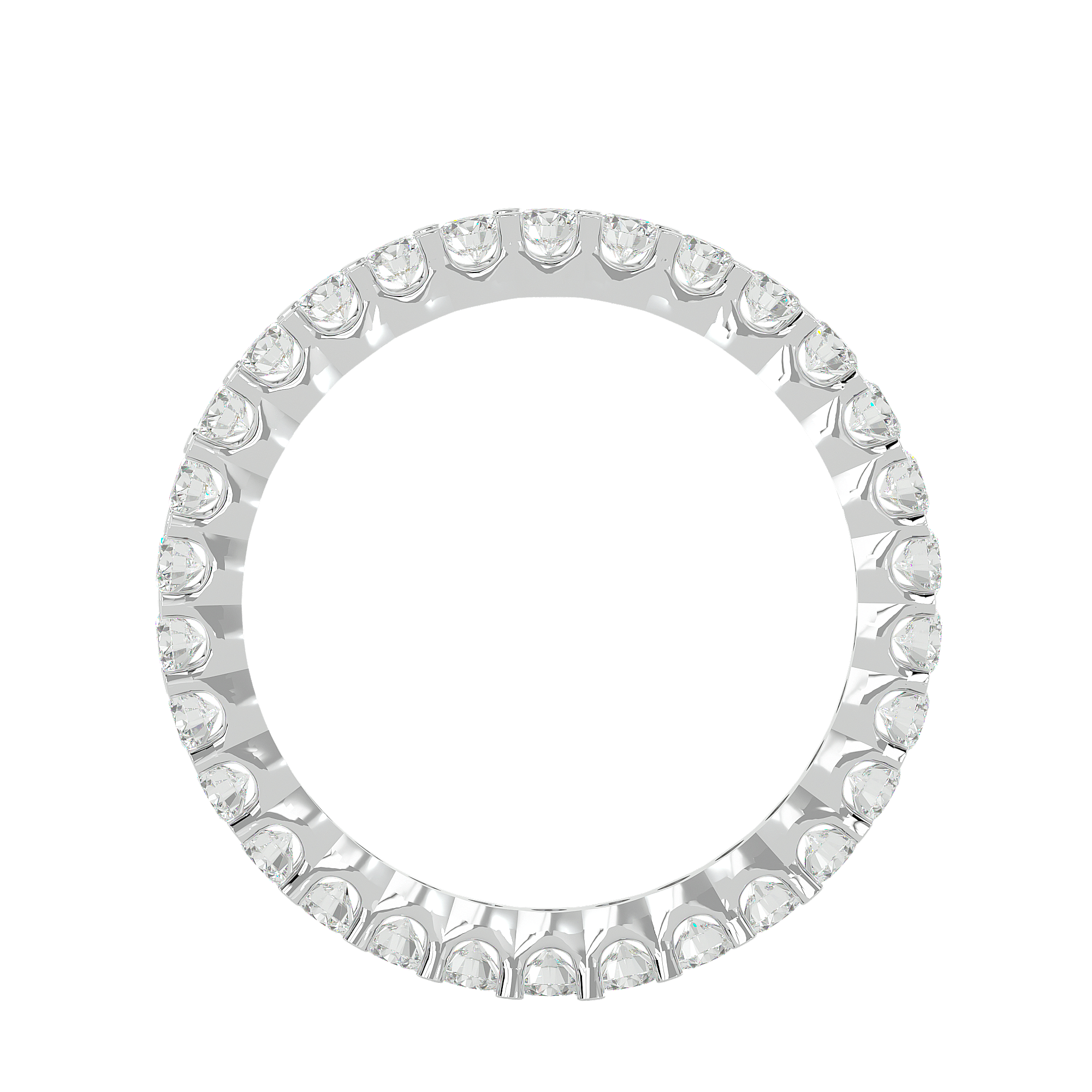 Clarity - Diamond Eternity Ring - White Gold - Superior Stirling