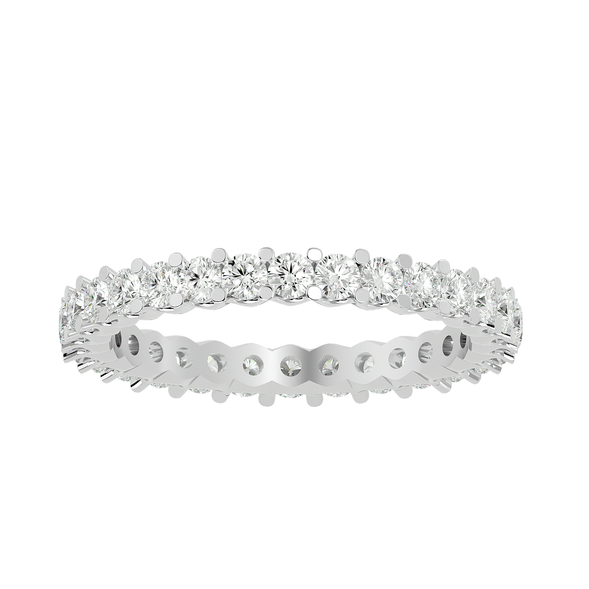 Clarity - Diamond Eternity Ring - White Gold - Superior Stirling