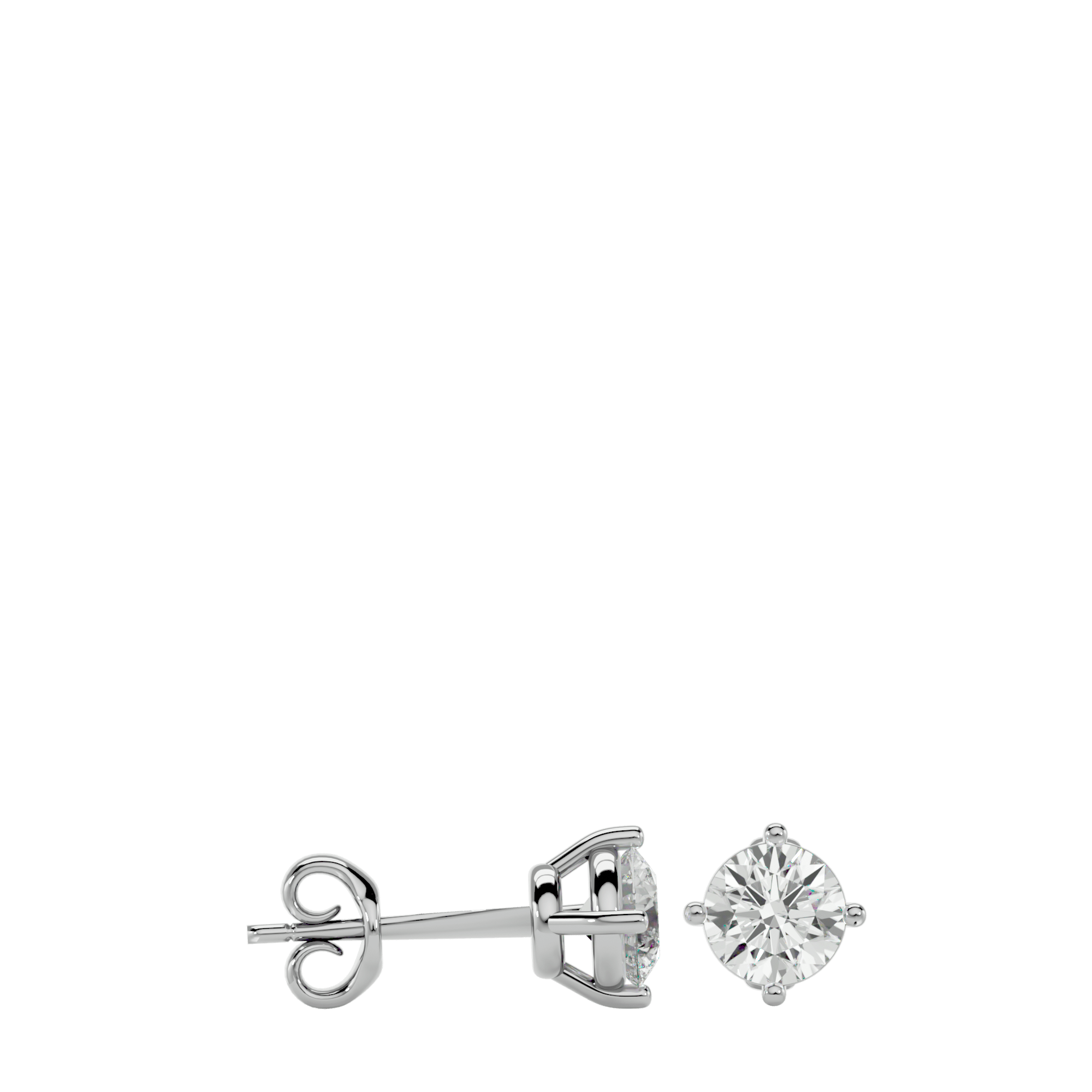 Eifel - Diamond Earrings - White Gold - Superior Stirling