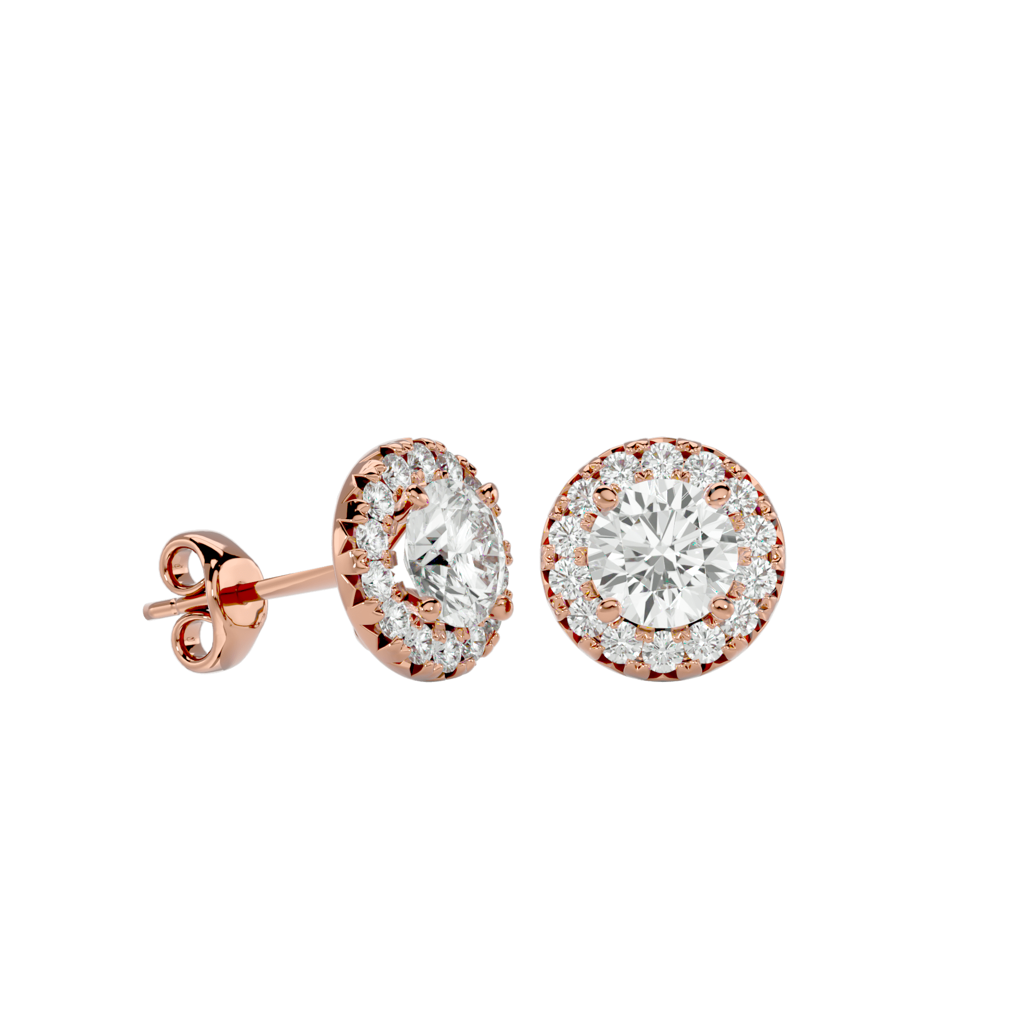 Encore - Diamond Earrings - Rose Gold - Superior Stirling