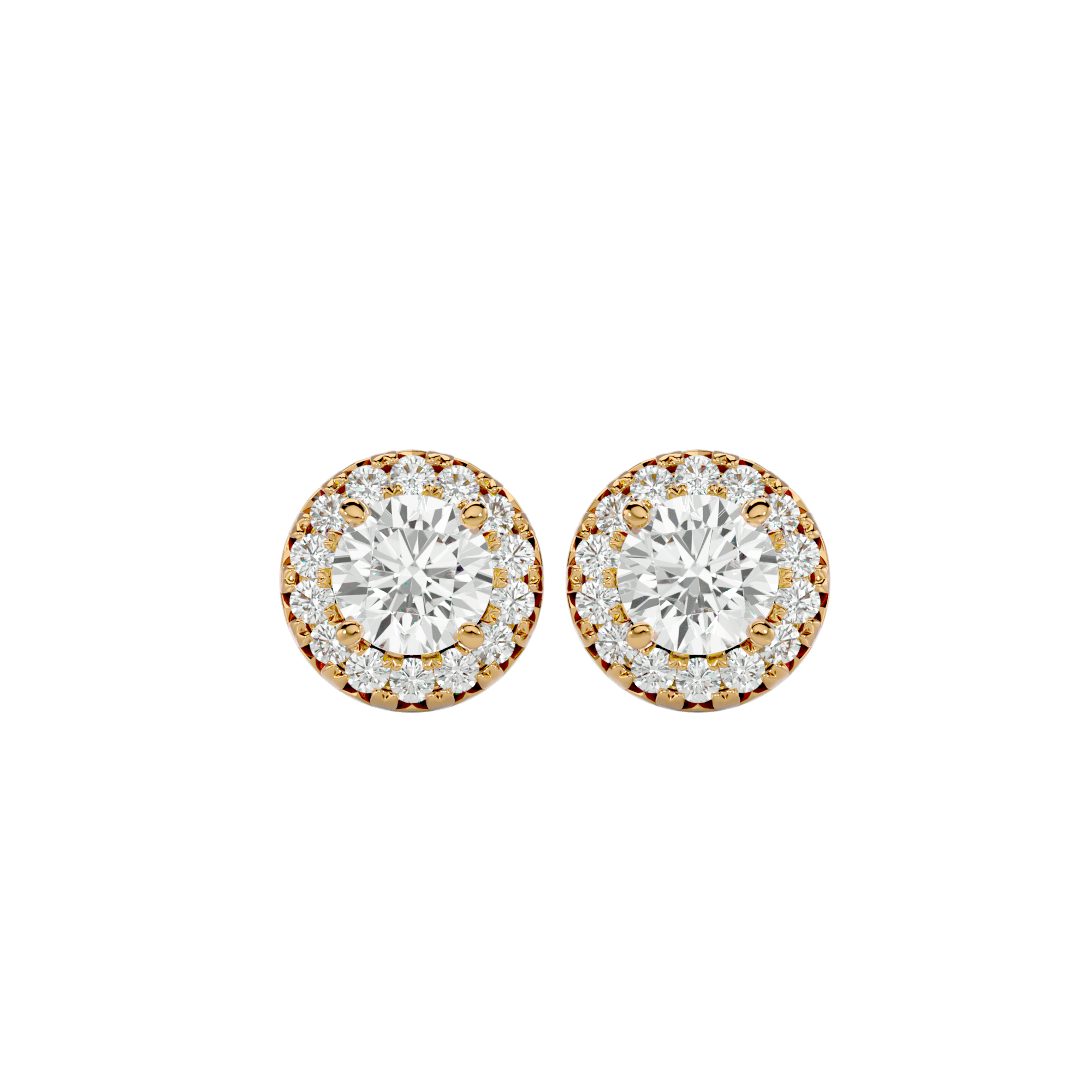 Encore - Diamond Earrings - Yellow Gold - Superior Stirling