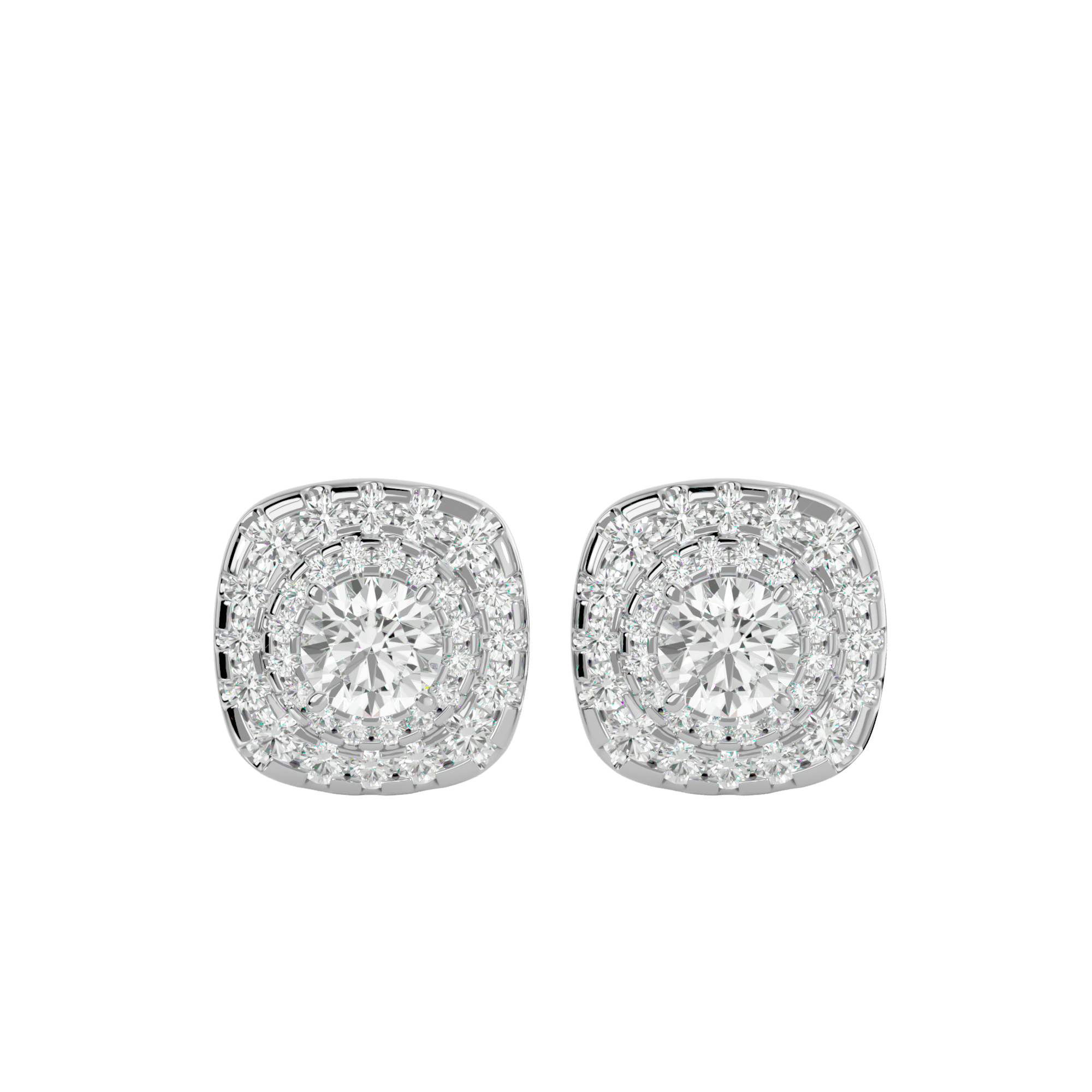 Hartwick - Diamond Earrings - White Gold - Superior Stirling