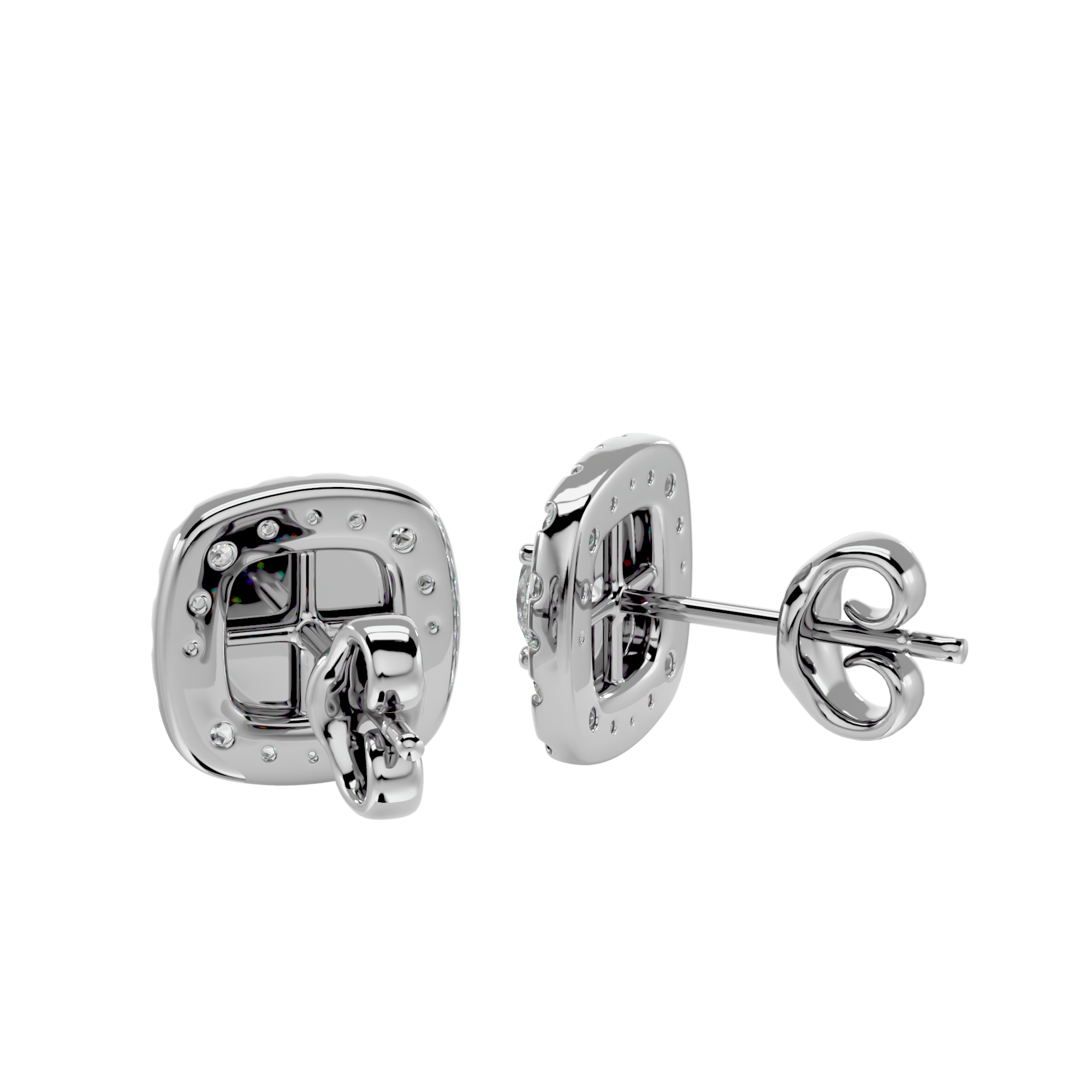 Hartwick - Diamond Earrings - White Gold - Superior Stirling