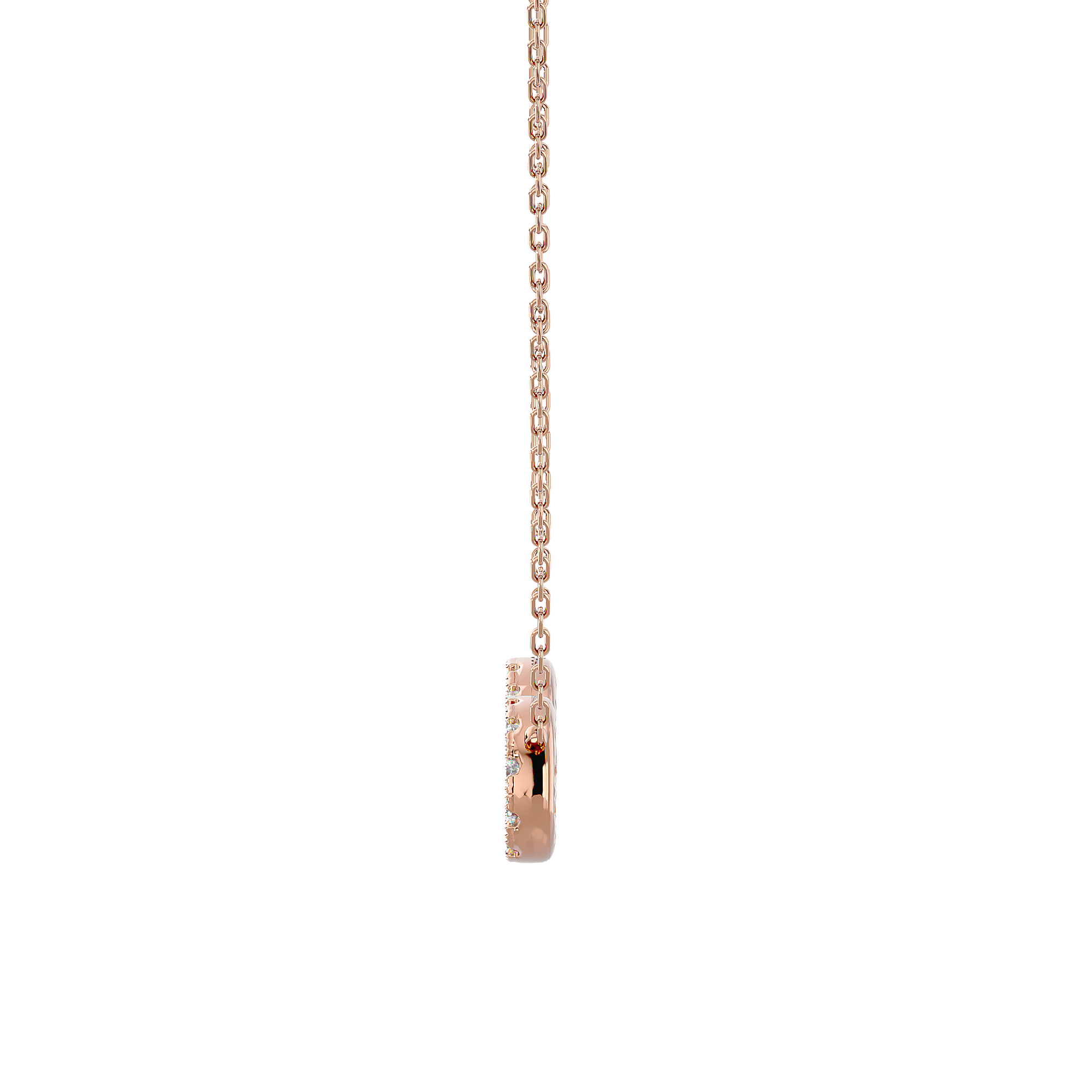 Infinity - Diamond Pendant - Rose Gold - Superior Stirling