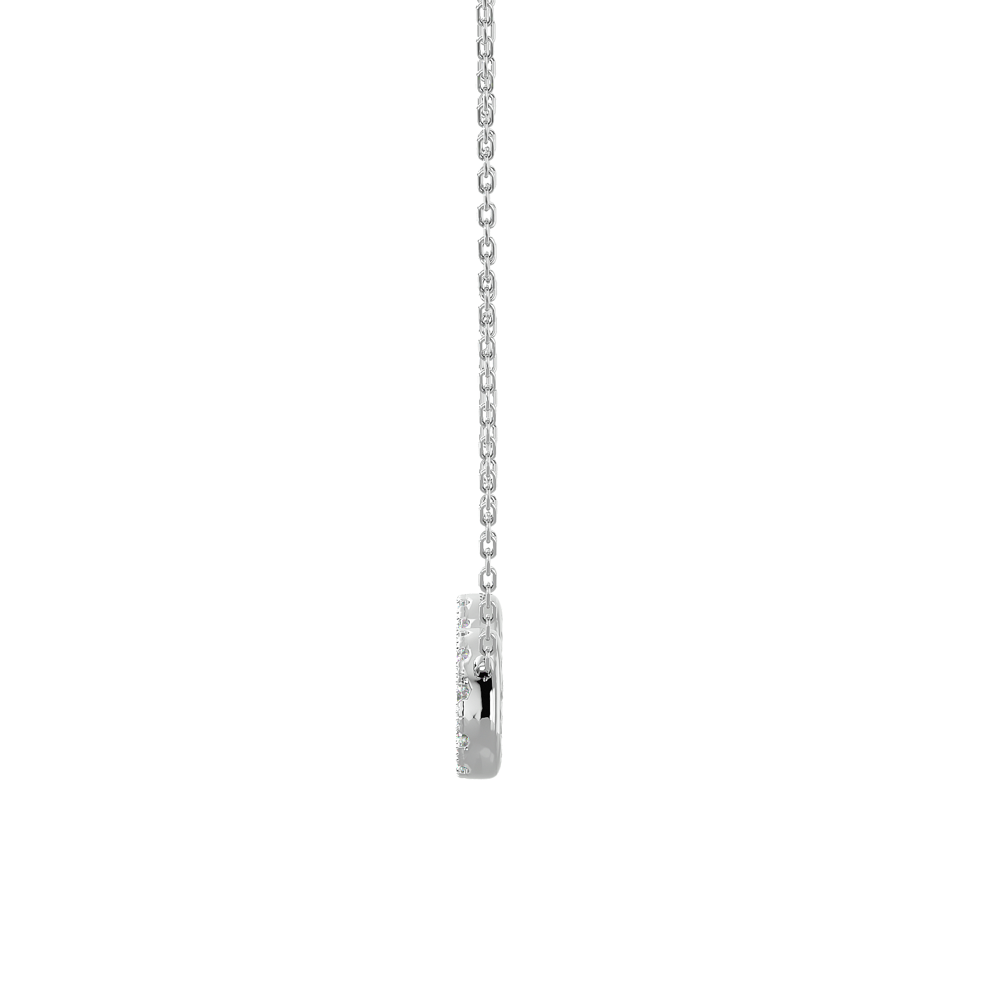 Infinity - Diamond Pendant - White Gold - Superior Stirling