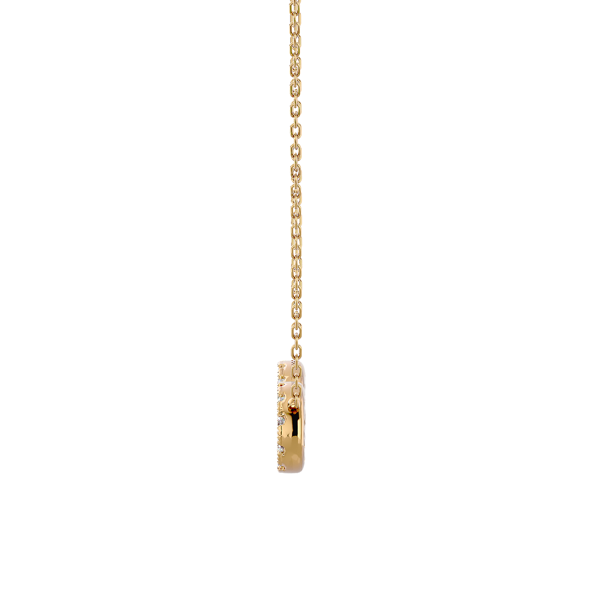 Infinity - Diamond Pendant - Yellow Gold - Superior Stirling