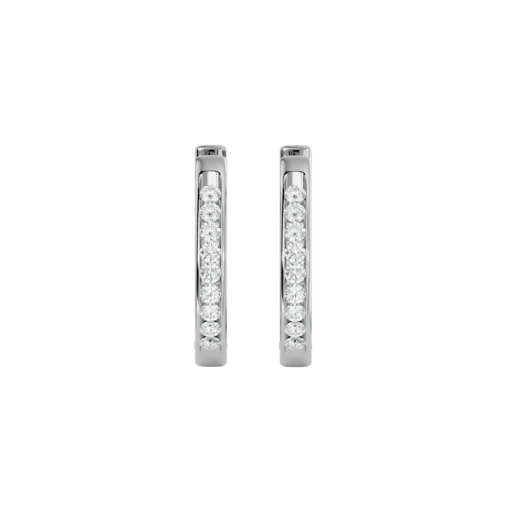 Iris - Diamond Earrings - White Gold - Superior Stirling