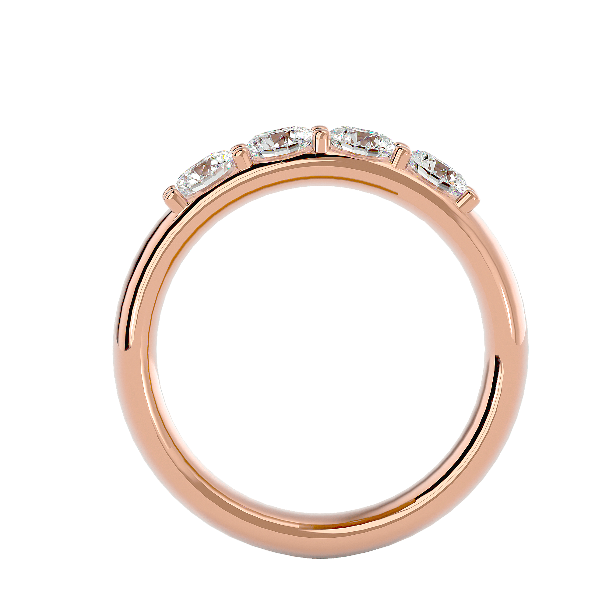 Jacques - Diamond Eternity Ring - Rose Gold - Superior Stirling