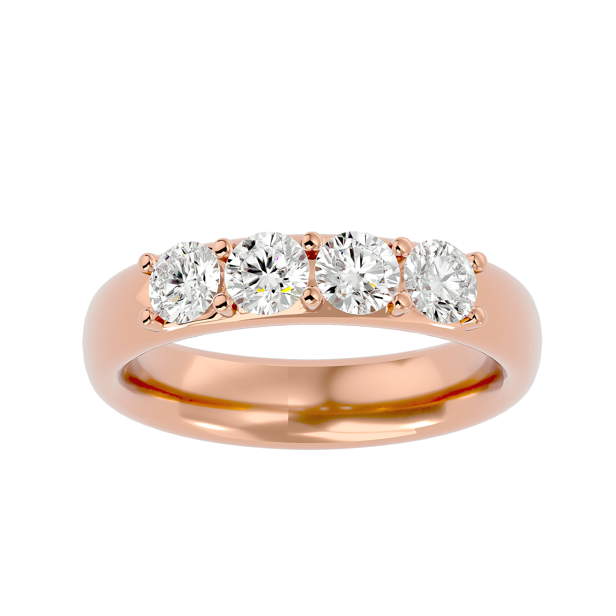 Jacques - Diamond Eternity Ring - Rose Gold - Superior Stirling