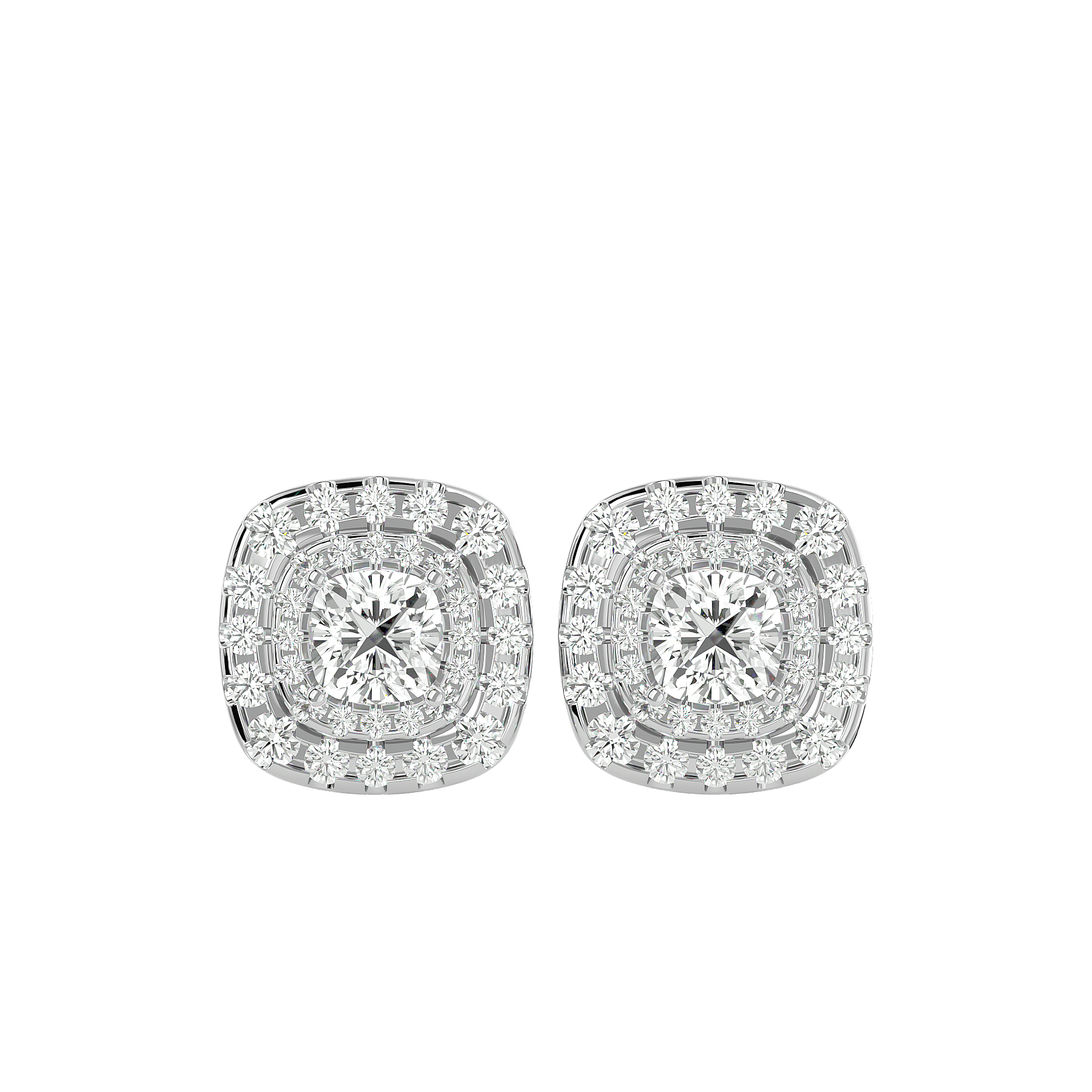 Montanelli - Diamond Earrings - White Gold - Superior Stirling