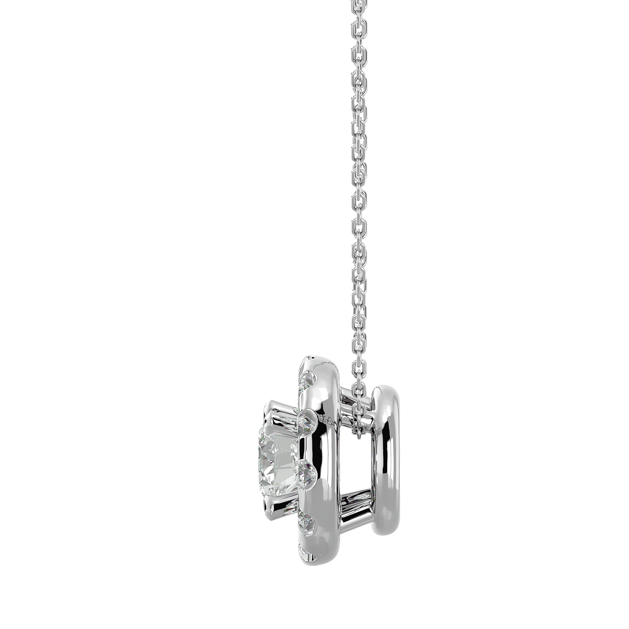 Montrose - Diamond Pendant - White Gold - Superior Stirling