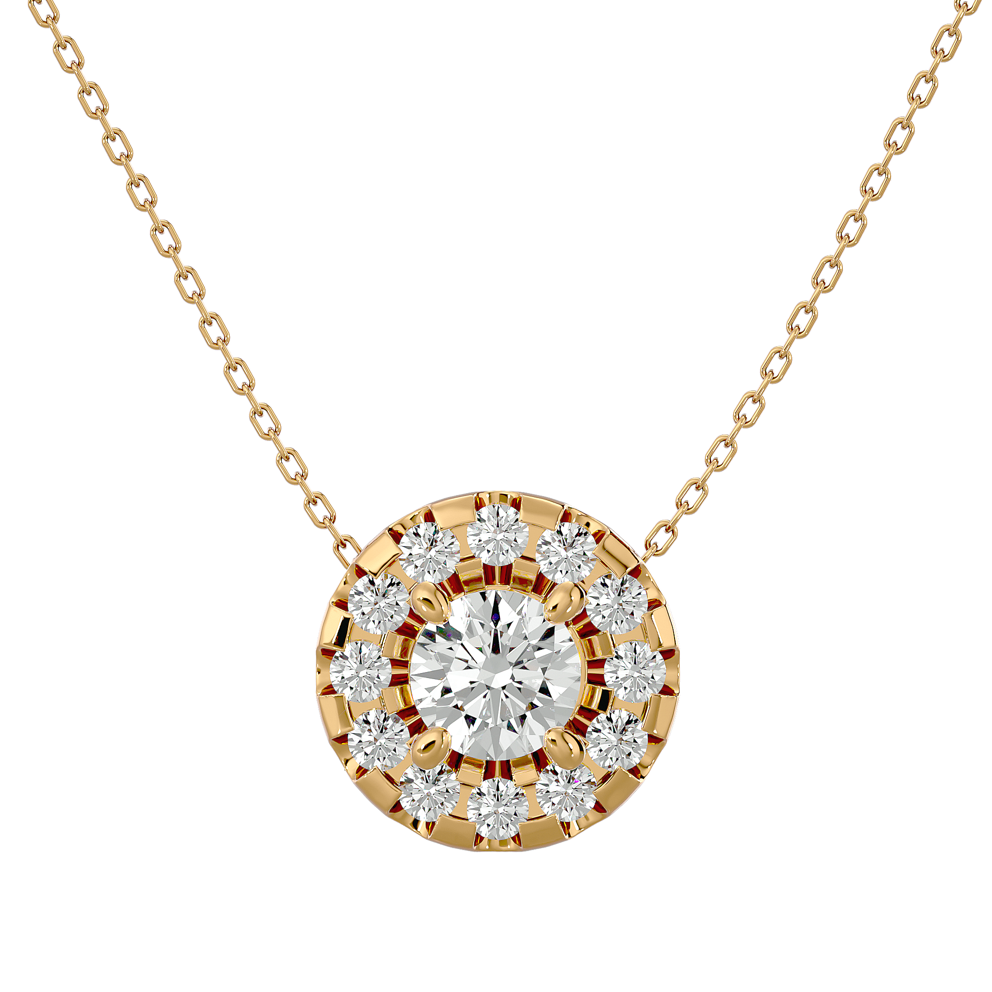 Montrose - Diamond Pendant - Yellow Gold - Superior Stirling