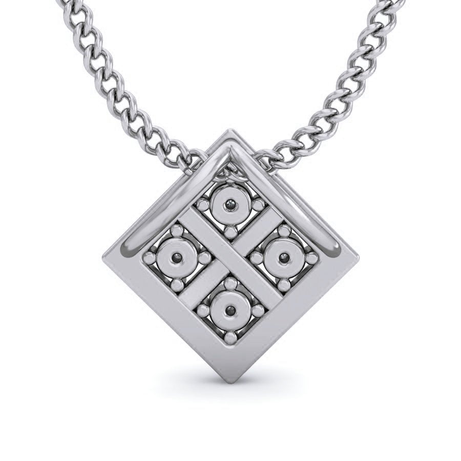 Parietal - Diamond Pendant - White Gold - Superior Stirling