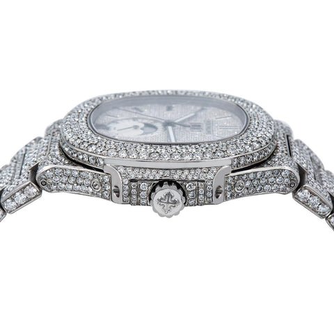 Patek Phillipe Nautilus 5726/1A Diamond Pave Set - Superior Stirling