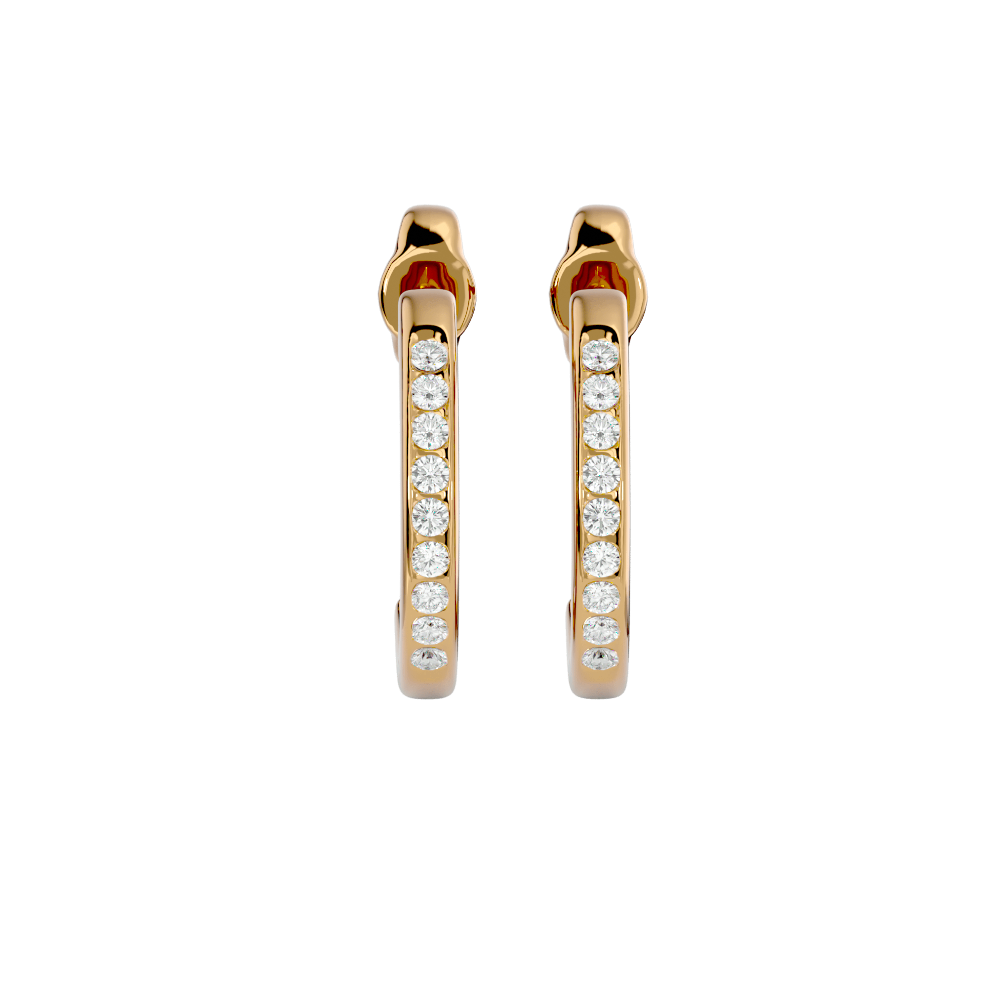 Primer - Diamond Earrings - Yellow Gold - Superior Stirling