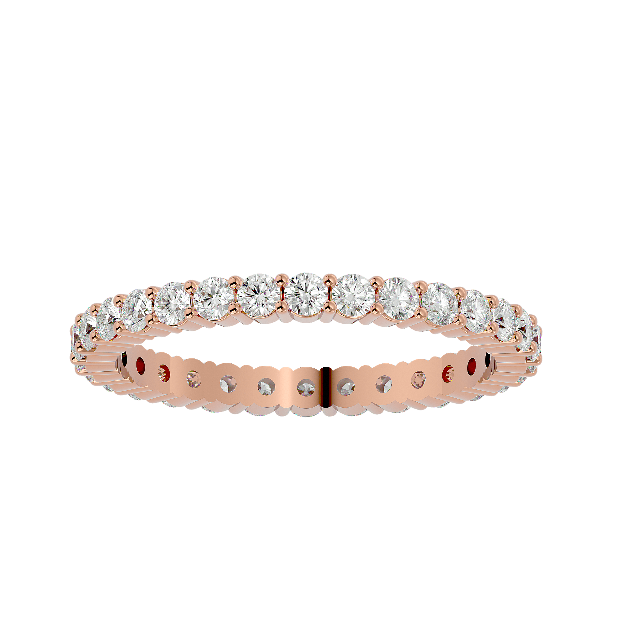 Pristine - Diamond Eternity Ring - Rose Gold - Superior Stirling