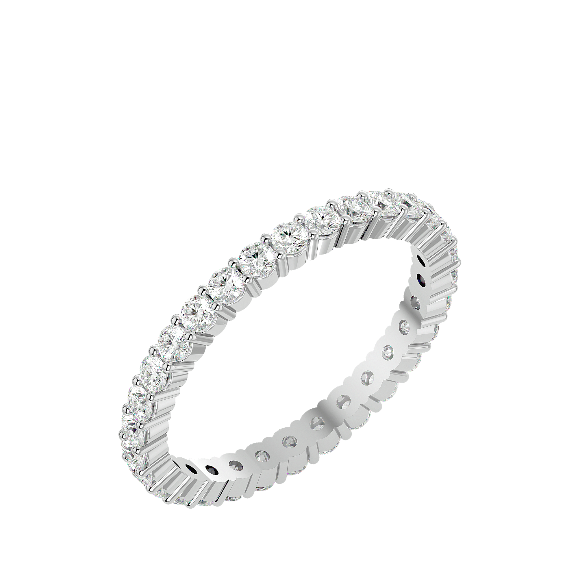 Pristine - Diamond Eternity Ring - White Gold - Superior Stirling