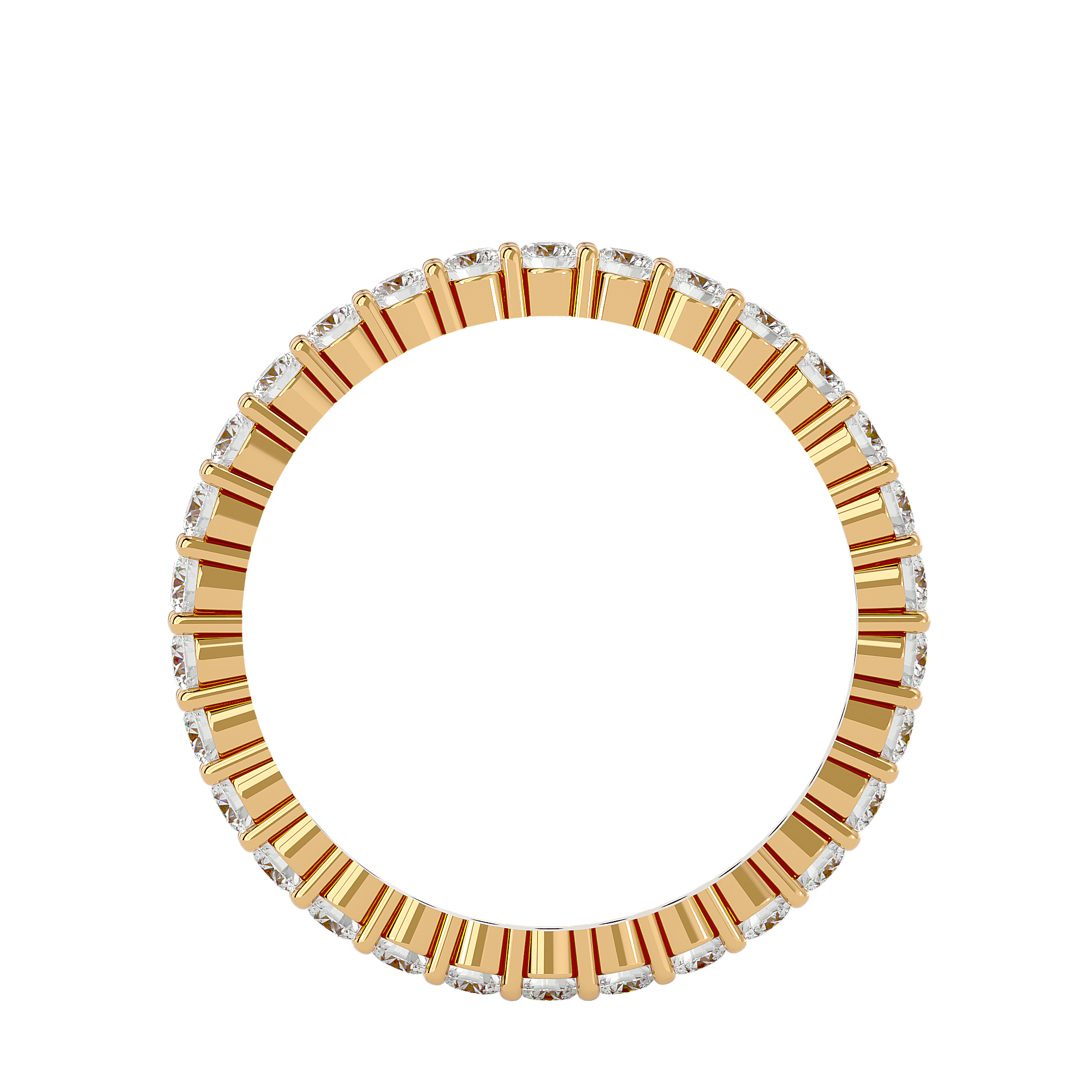 Pristine - Diamond Eternity Ring - Yellow Gold - Superior Stirling