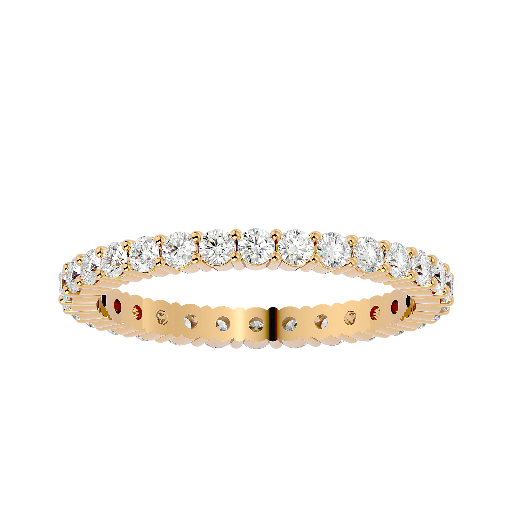 Pristine - Diamond Eternity Ring - Yellow Gold - Superior Stirling