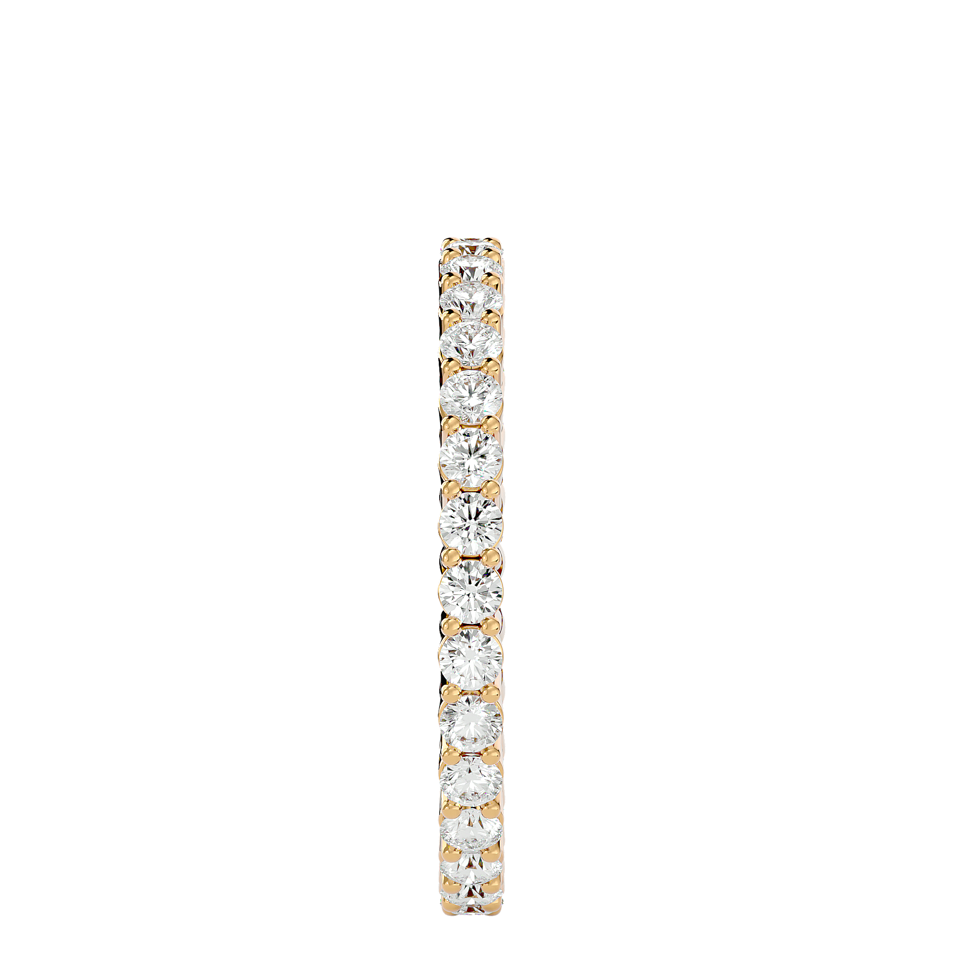 Pristine - Diamond Eternity Ring - Yellow Gold - Superior Stirling