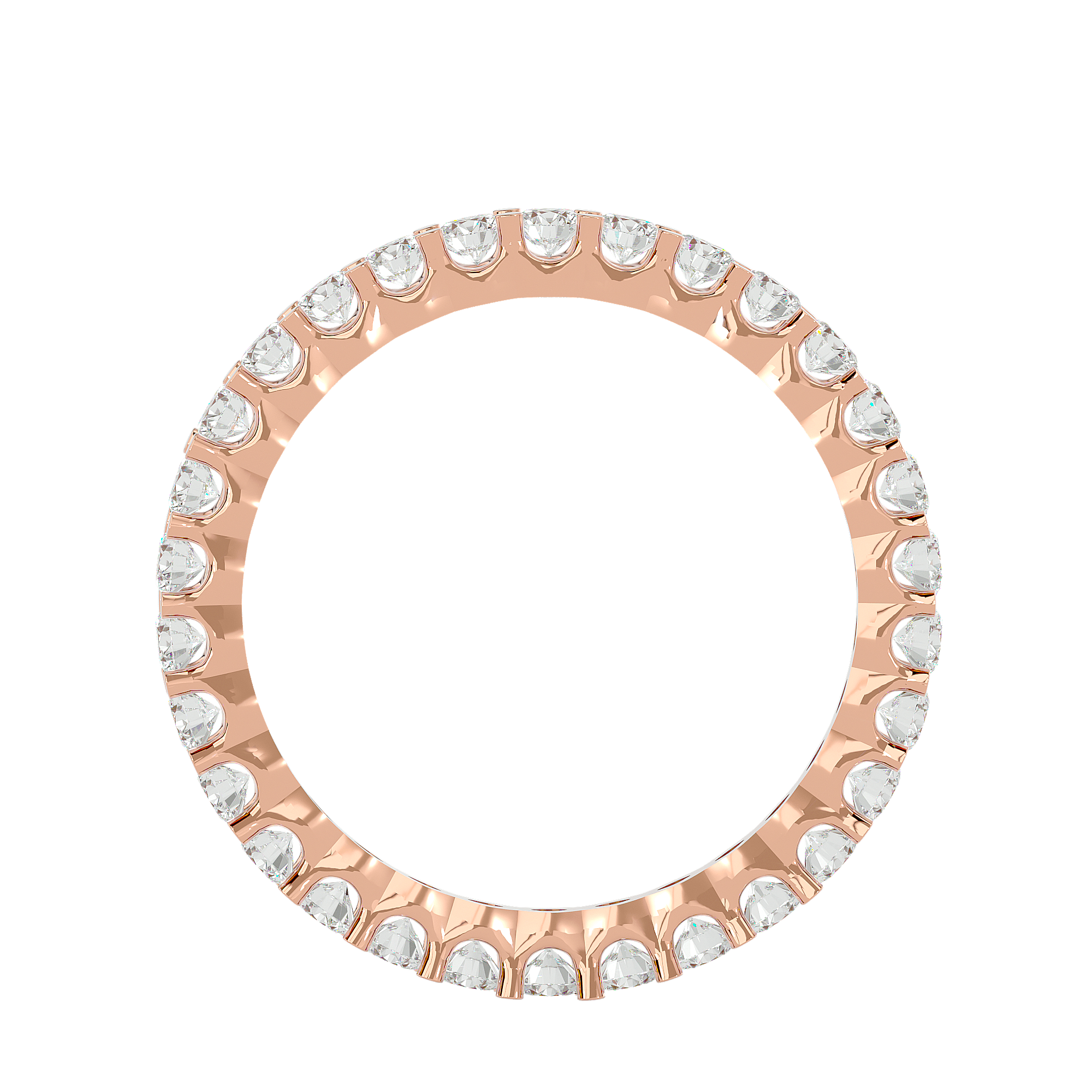 Regal - Diamond Eternity Ring - Rose Gold - Superior Stirling