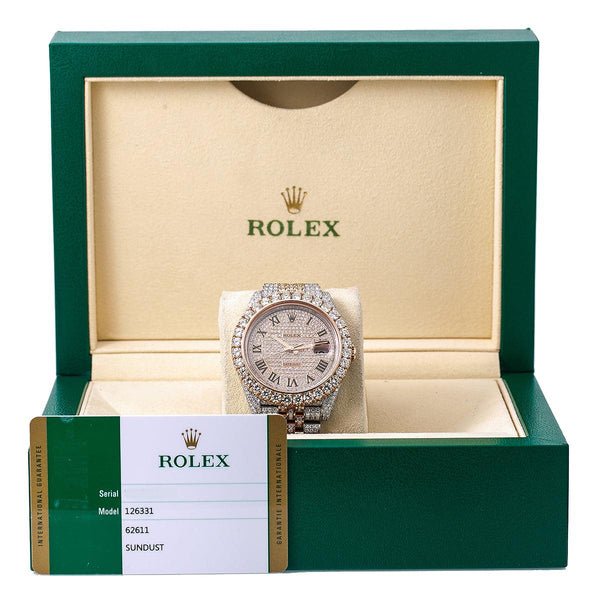 Rolex DateJust II 126331 41MM Diamond Pave Set - Superior Stirling