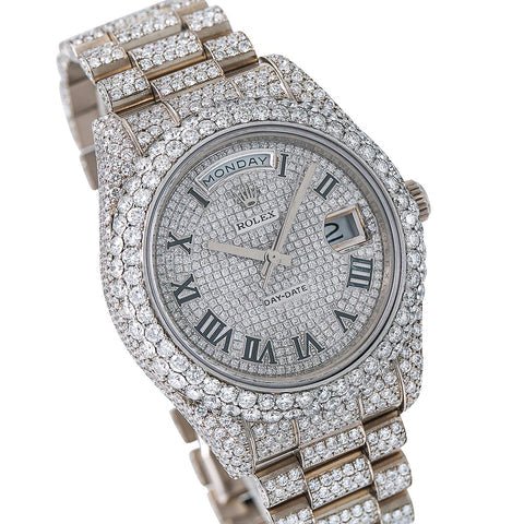 Rolex Day - Date II 218239 Diamond Pave Set - Superior Stirling