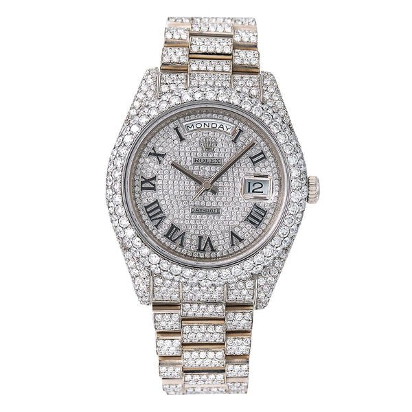 Rolex Day - Date II 218239 Diamond Pave Set - Superior Stirling