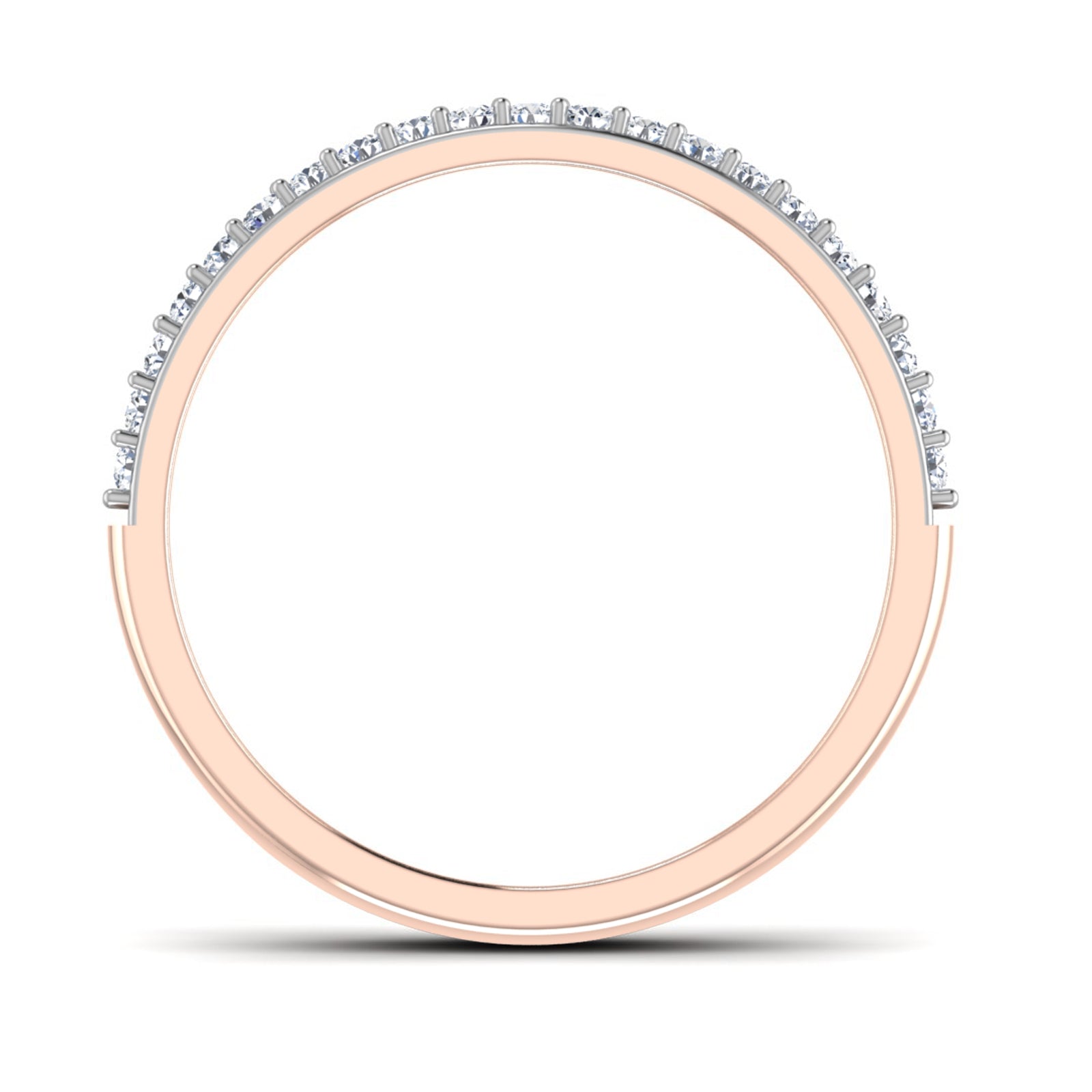 Stropez - Diamond Eternity Ring - Rose Gold - Superior Stirling